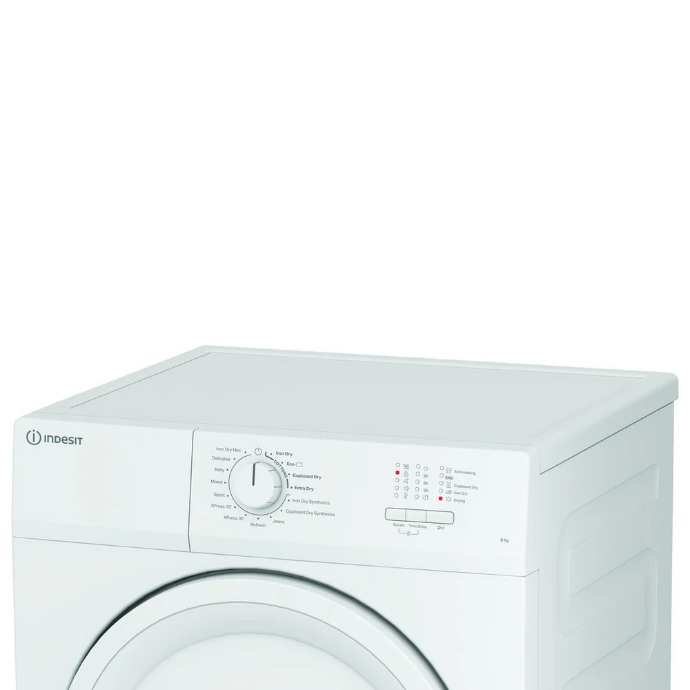 Indesit CYDA81WWGLUK Freestanding 8kg Vented Timer Dry White - Image 6