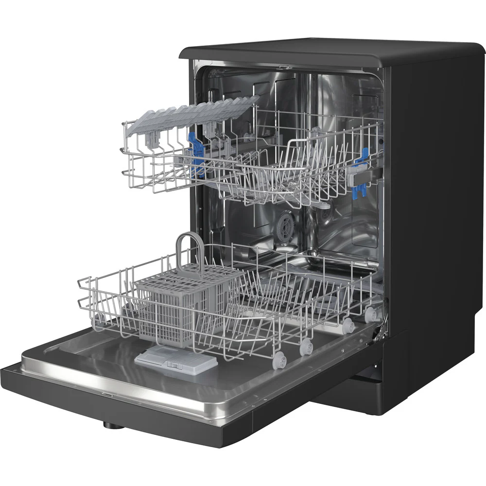 Indesit D2FHK26B Full Size Dishwasher with 14 Place Setting Black - Image 4