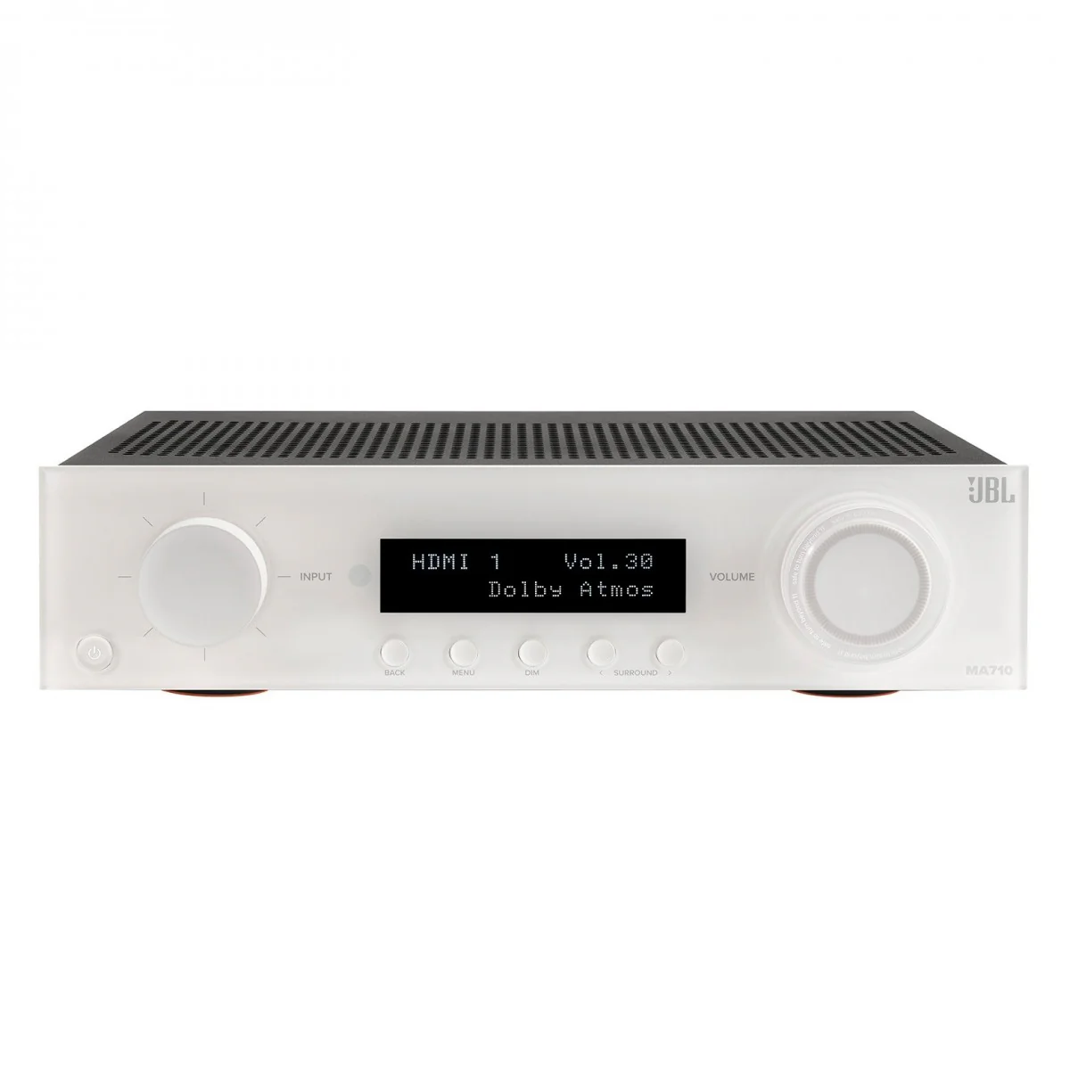JBL MA710 7.2 Channel 8K AV Receiver with JBL Stage 260F 5.1.2 Speaker Package White - Image 2