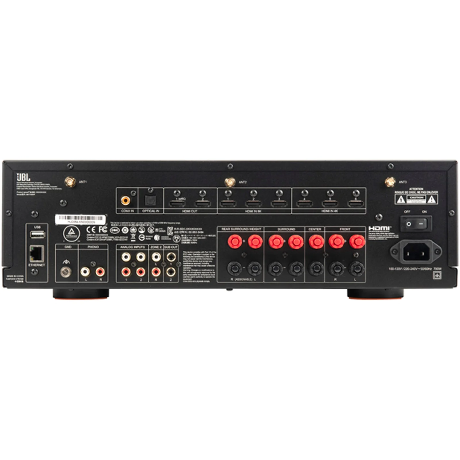 JBL MA7100HP 7.2 Channel 8K High Performance AV Receiver Black - Image 8