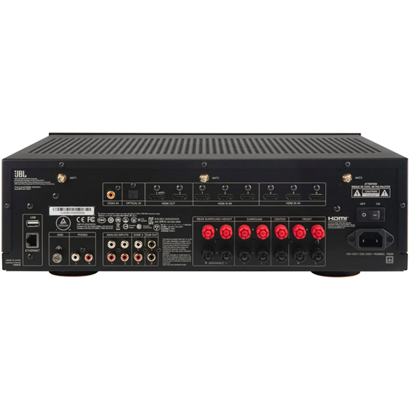 JBL MA7100HP 7.2 Channel 8K High Performance AV Receiver Black - Image 9