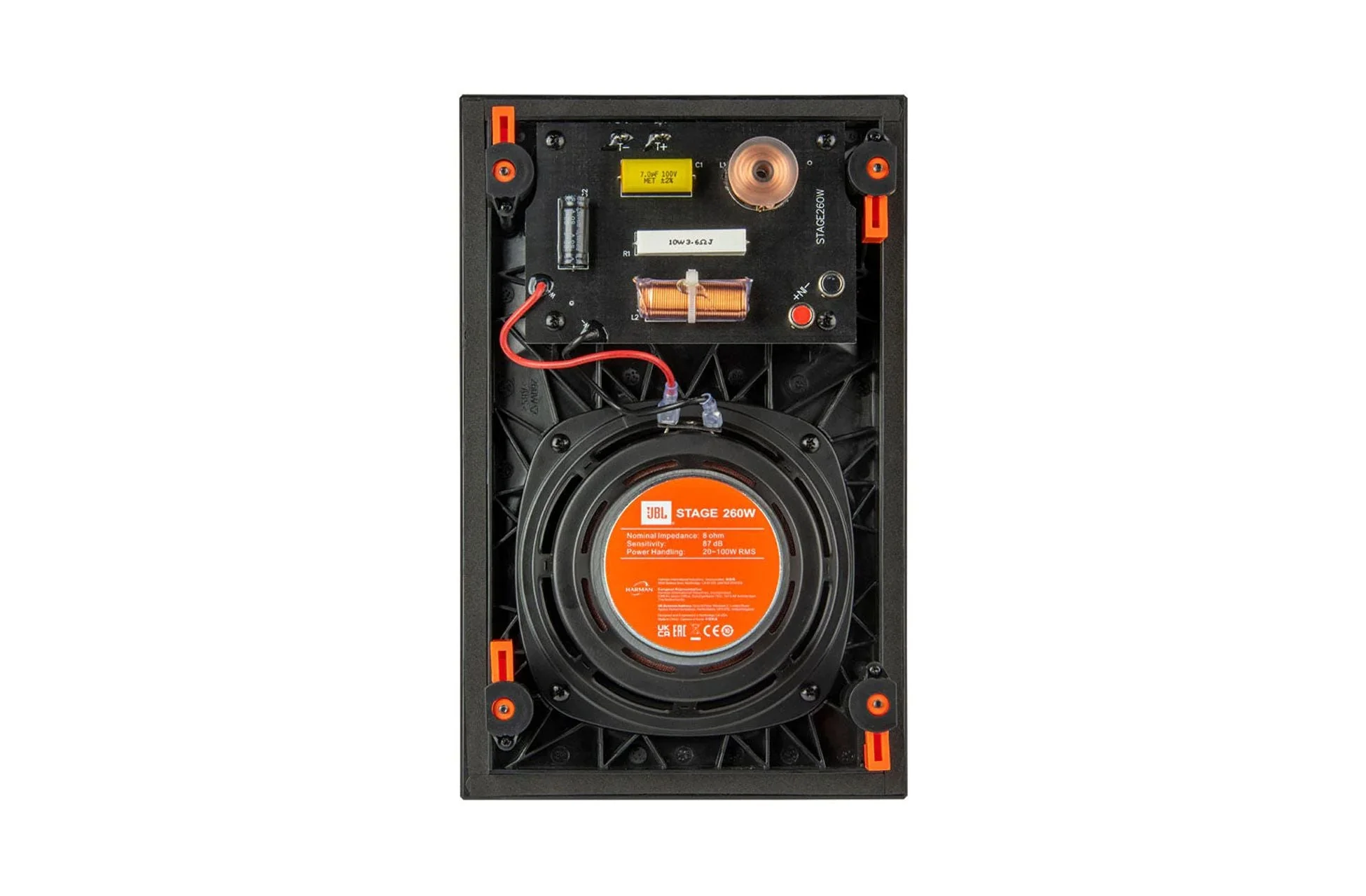 JBL Stage 260W 2-way 6.5 Inch Single In-Wall Speaker - Image 5