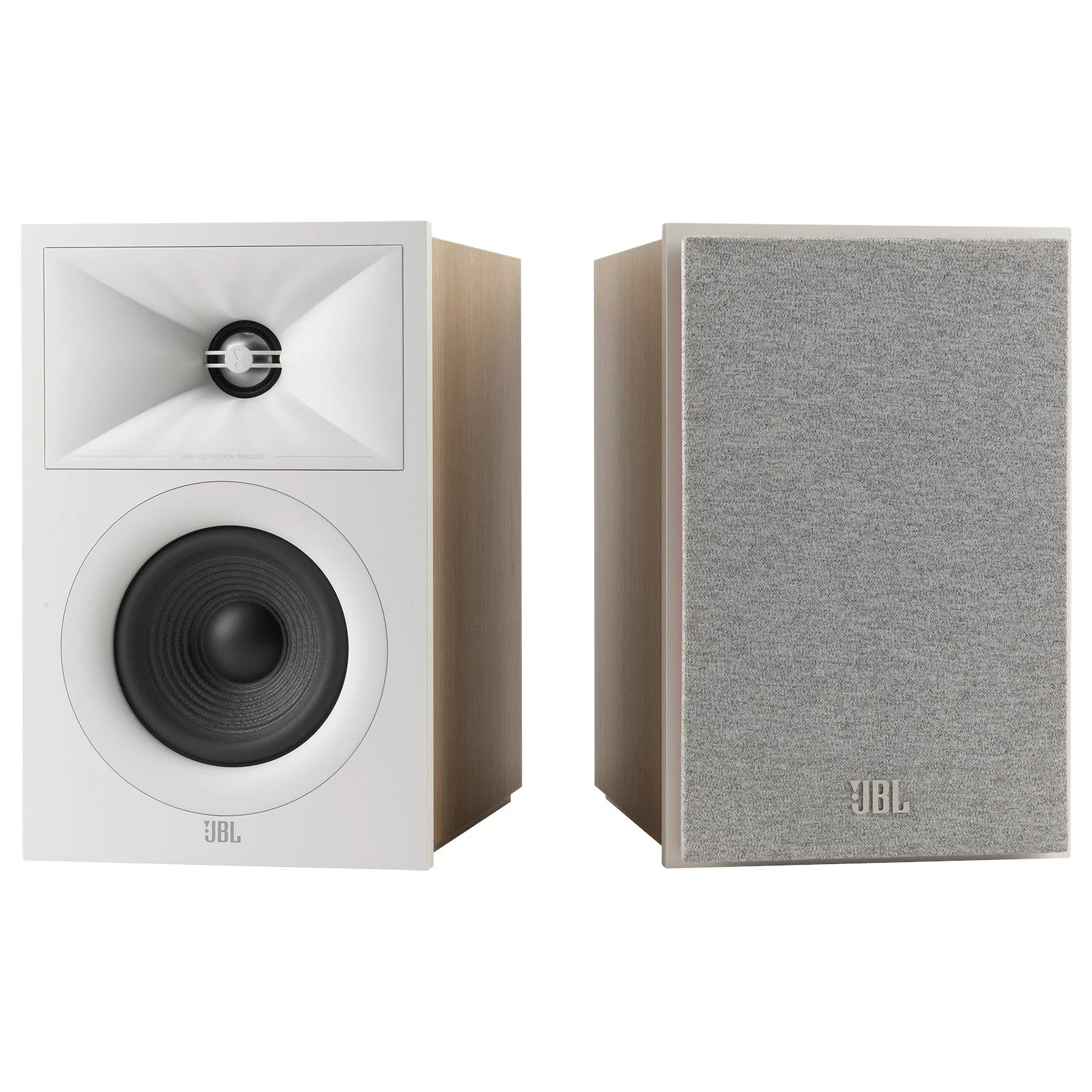 JBL STAGE240B 2 Way 4.5 Inch Bookshelf Speakers Pair White