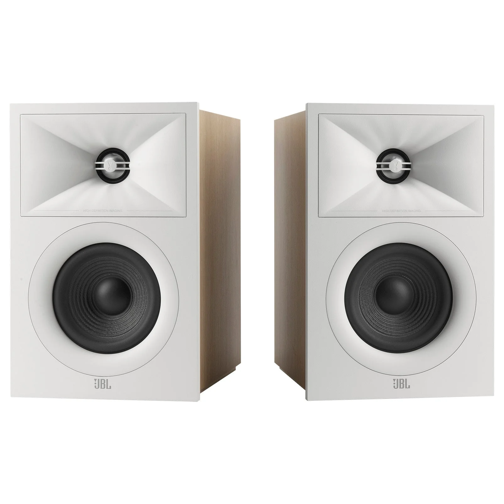 JBL STAGE240B 2 Way 4.5 Inch Bookshelf Speakers Pair White - Image 2