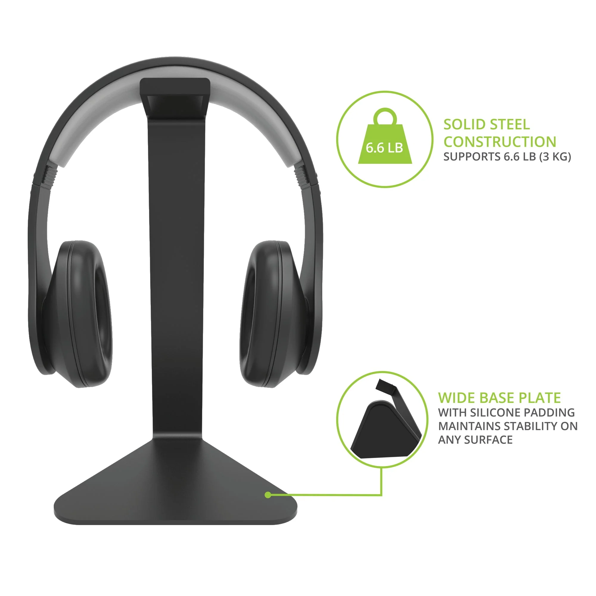 Kanto H1 Headphone Stand Black - Image 12