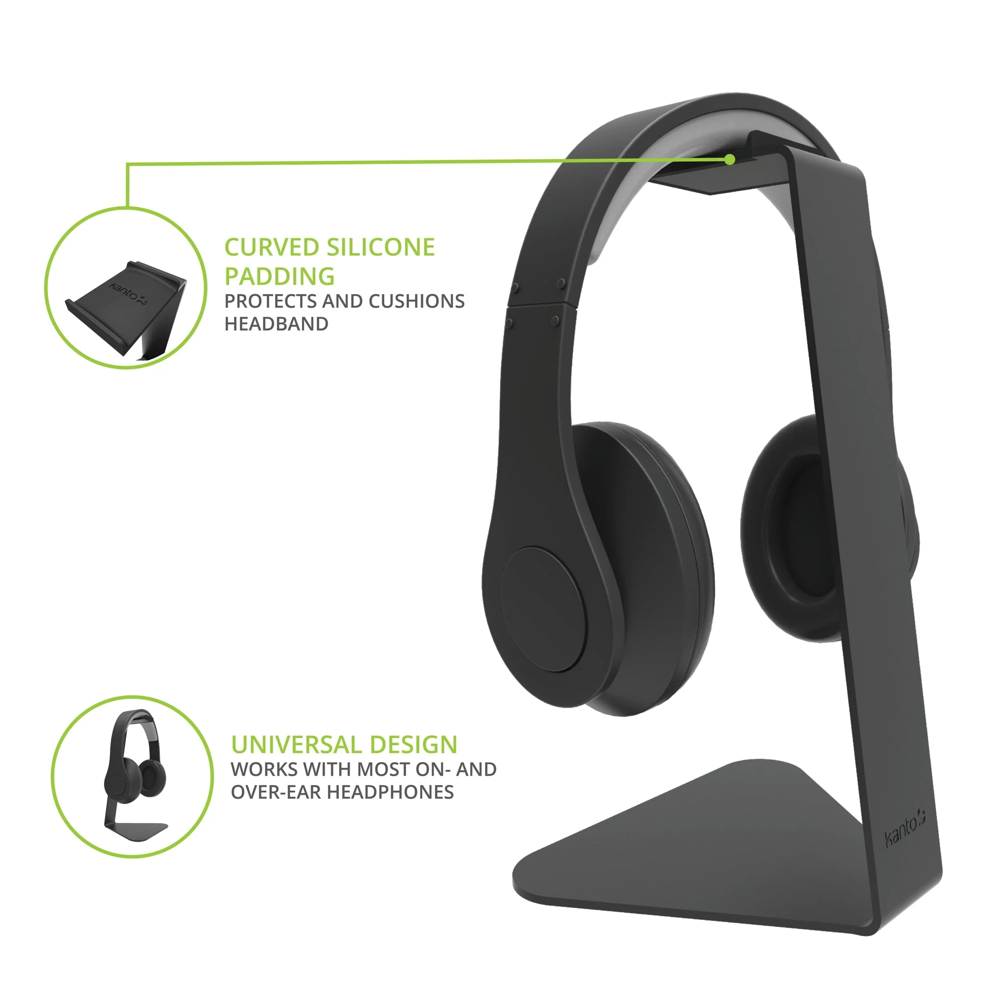 Kanto H1 Headphone Stand Black - Image 13