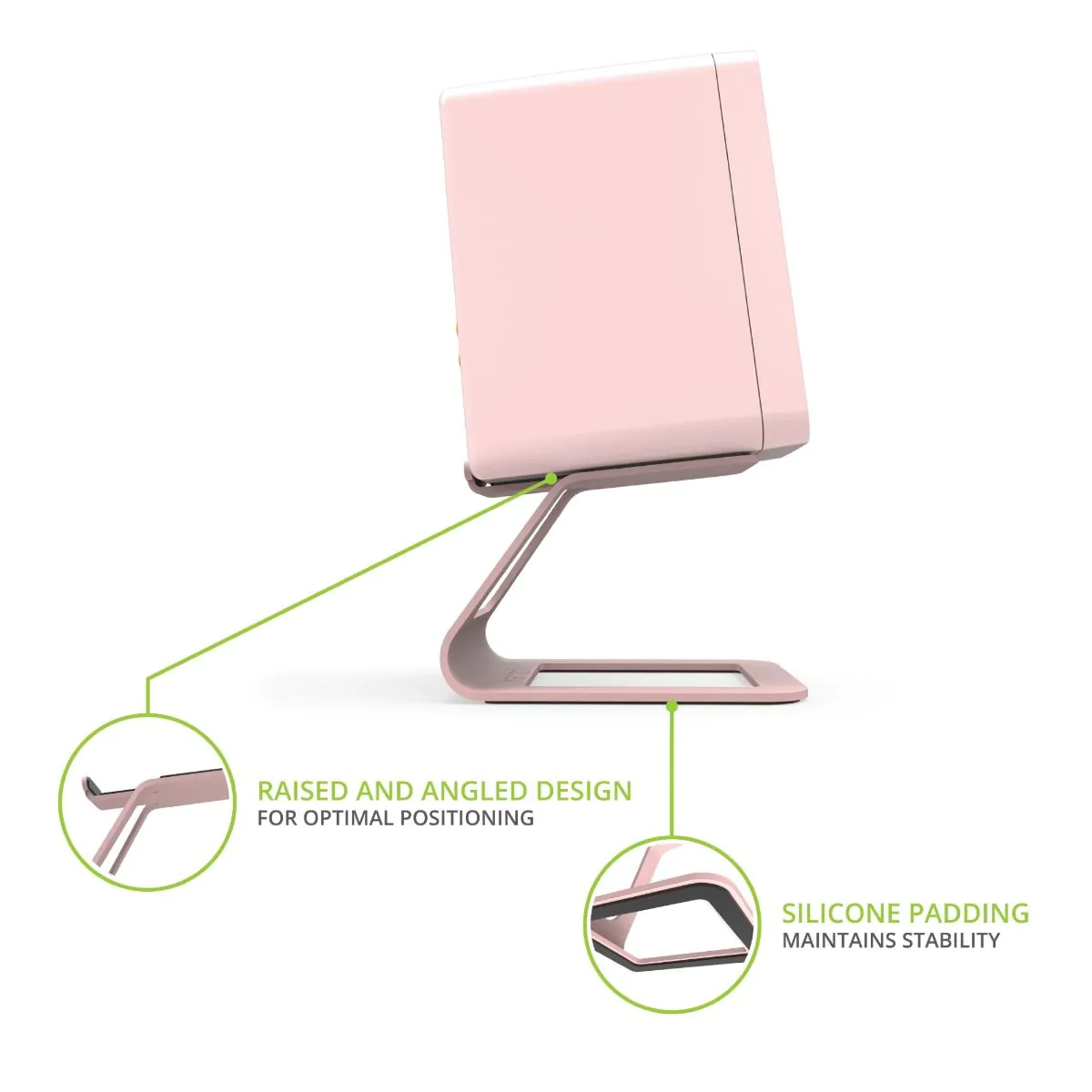 Kanto ORA 100W Powered Reference Desktop Speakers with Bluetooth & SE2 Speaker Stands Package Pink - Image 5
