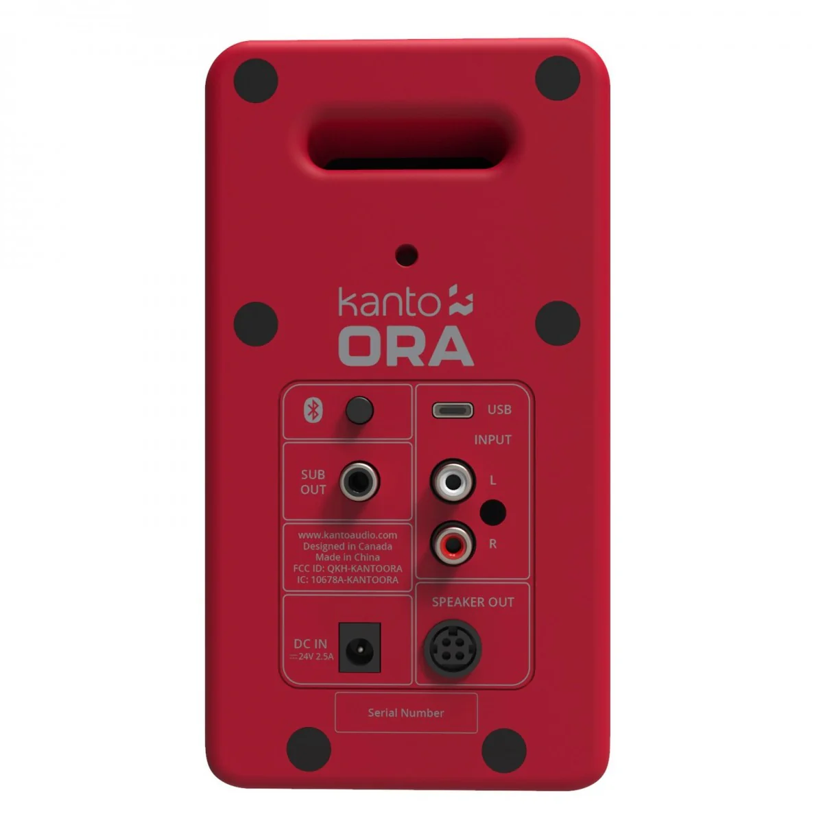 Kanto Ora Powered Reference Desktop Speakers With Bluetooth Red - Image 4