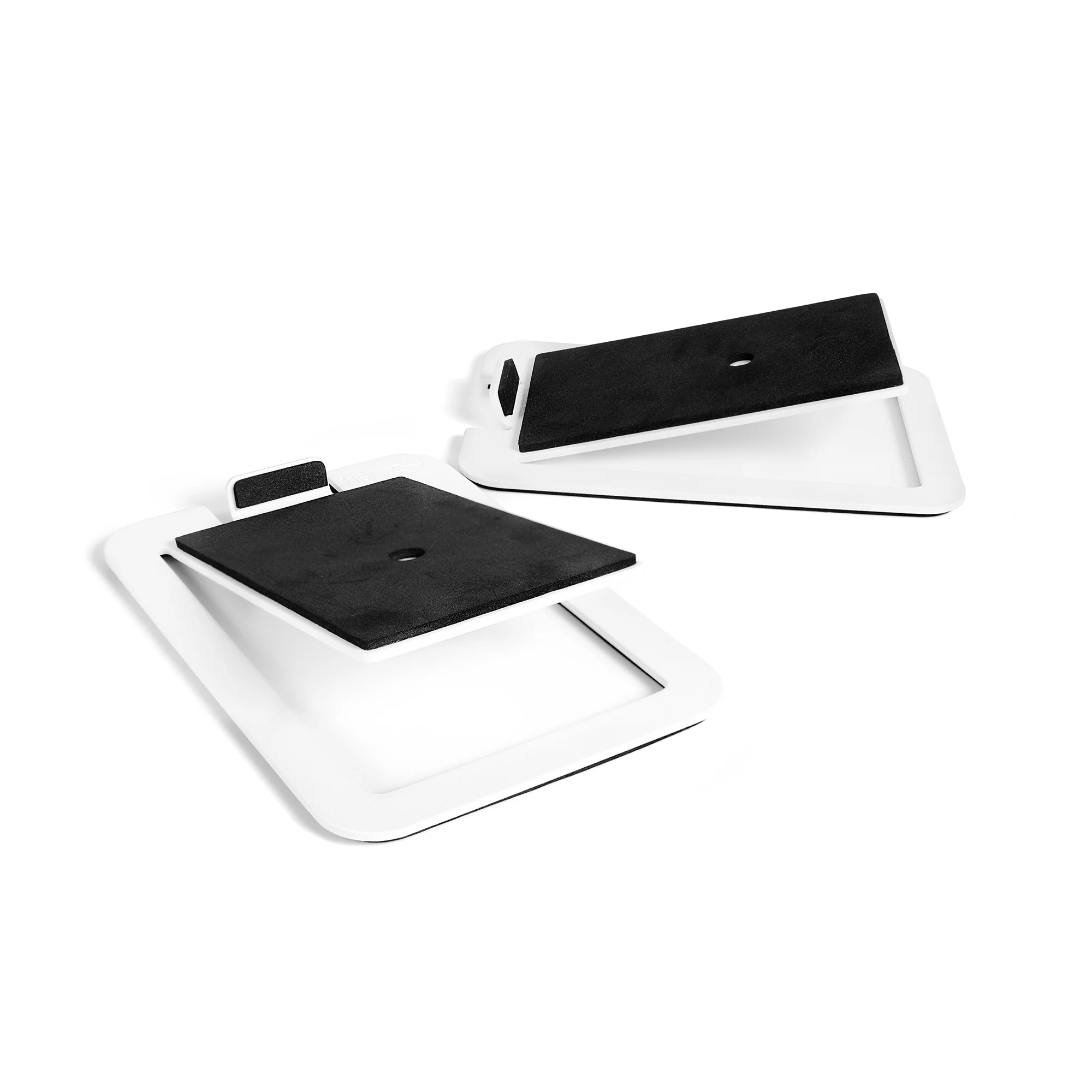 Kanto ORA4 140W Powered Reference Desktop Speakers with Bluetooth & S4 Tilted Speaker Stands White - Image 3