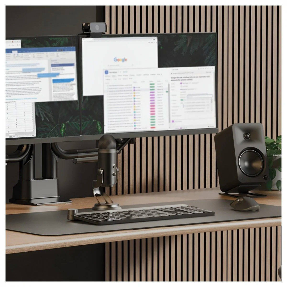 Kanto ORA4 140W Powered Reference Desktop Speakers with Bluetooth & SE4 Elevated Speaker Stands Black - Image 14