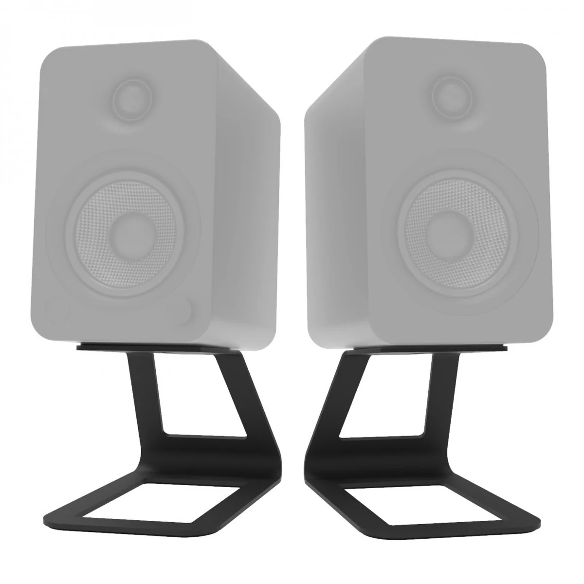 Kanto ORA4 140W Powered Reference Desktop Speakers with Bluetooth & SE4 Elevated Speaker Stands Black - Image 2