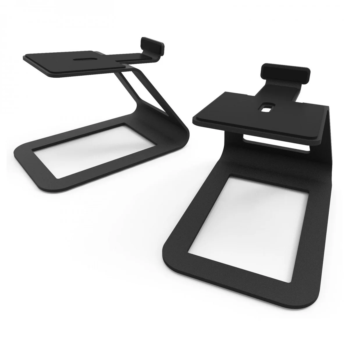 Kanto ORA4 140W Powered Reference Desktop Speakers with Bluetooth & SE4 Elevated Speaker Stands Black - Image 4