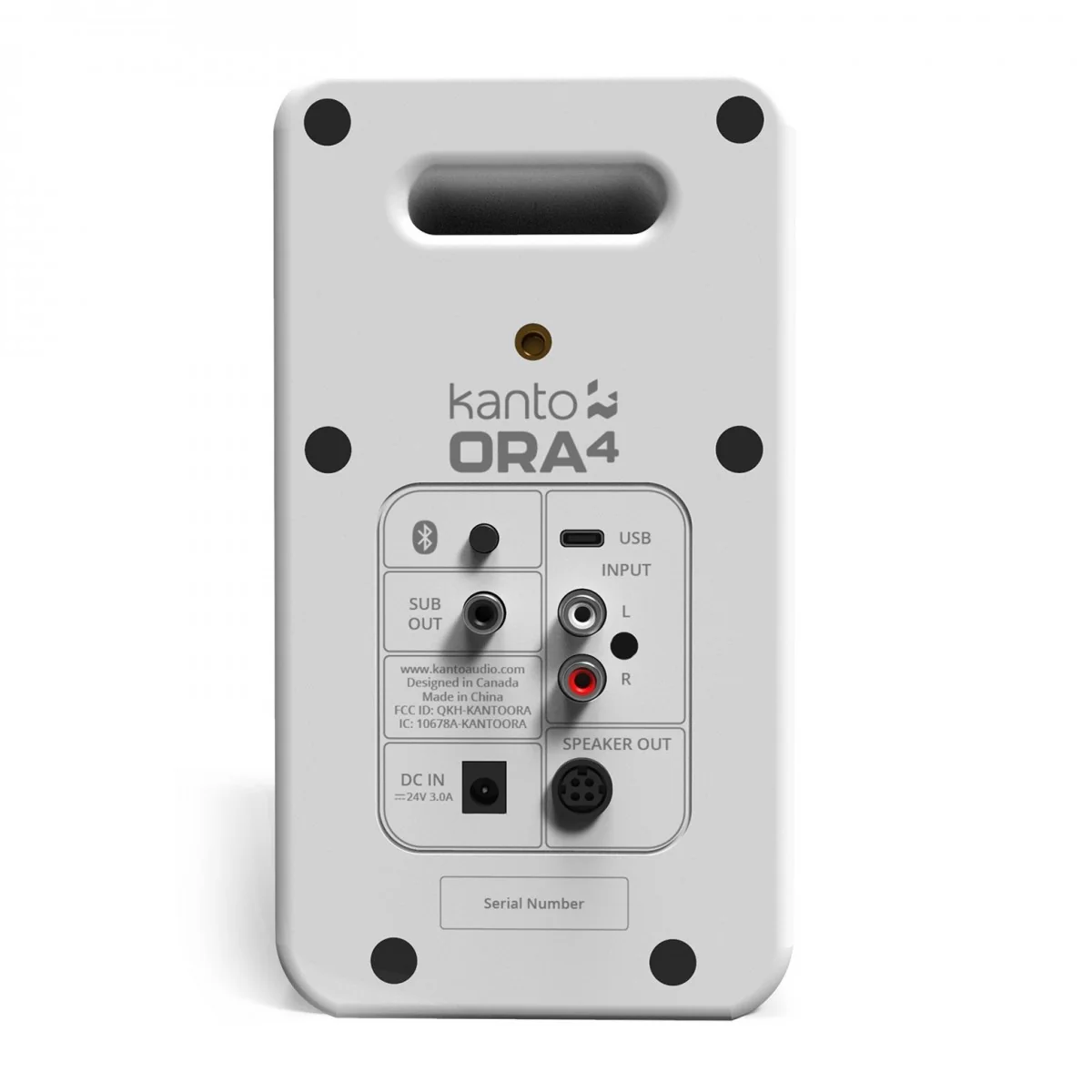 Kanto ORA4 140W Powered Reference Desktop Speakers with Bluetooth White - Image 5