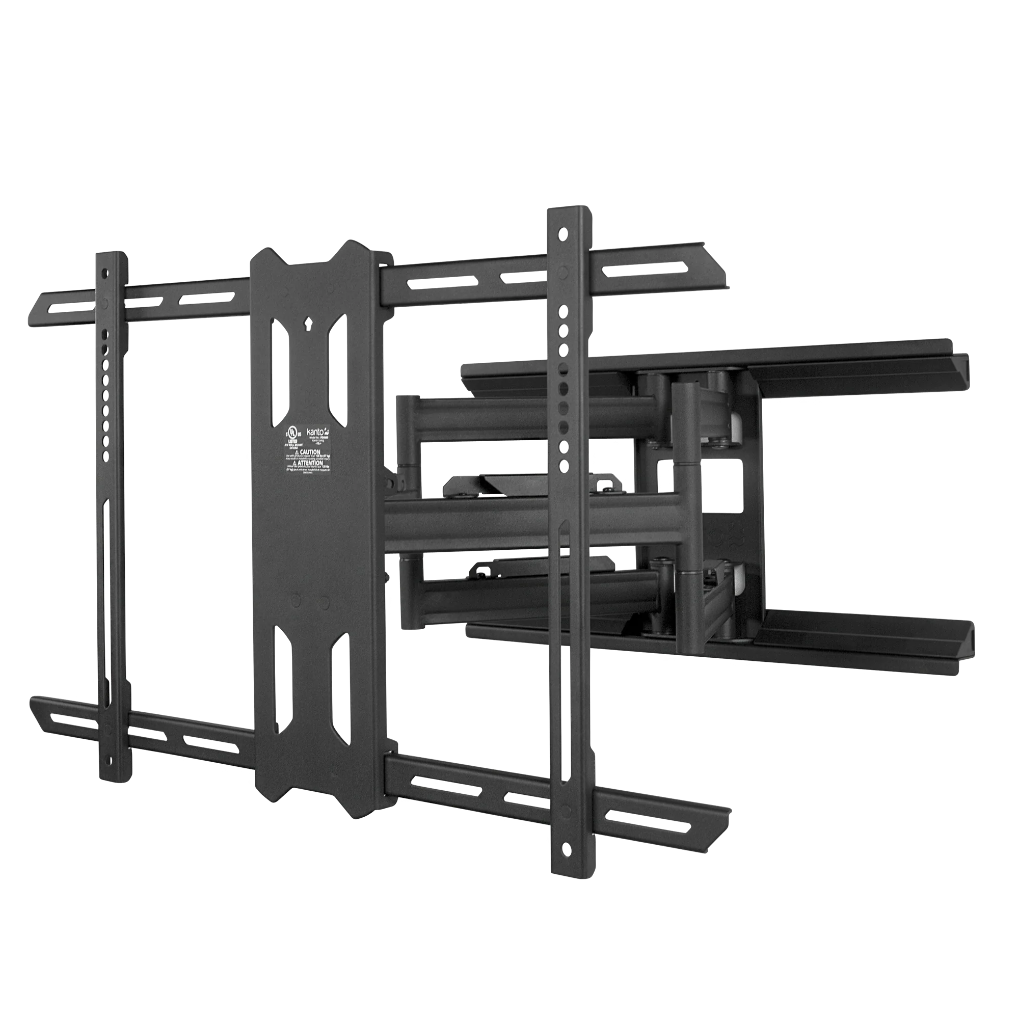 Kanto PDX650 Full Motion TV Wall Mount for 37 to 75 inch TVs Black