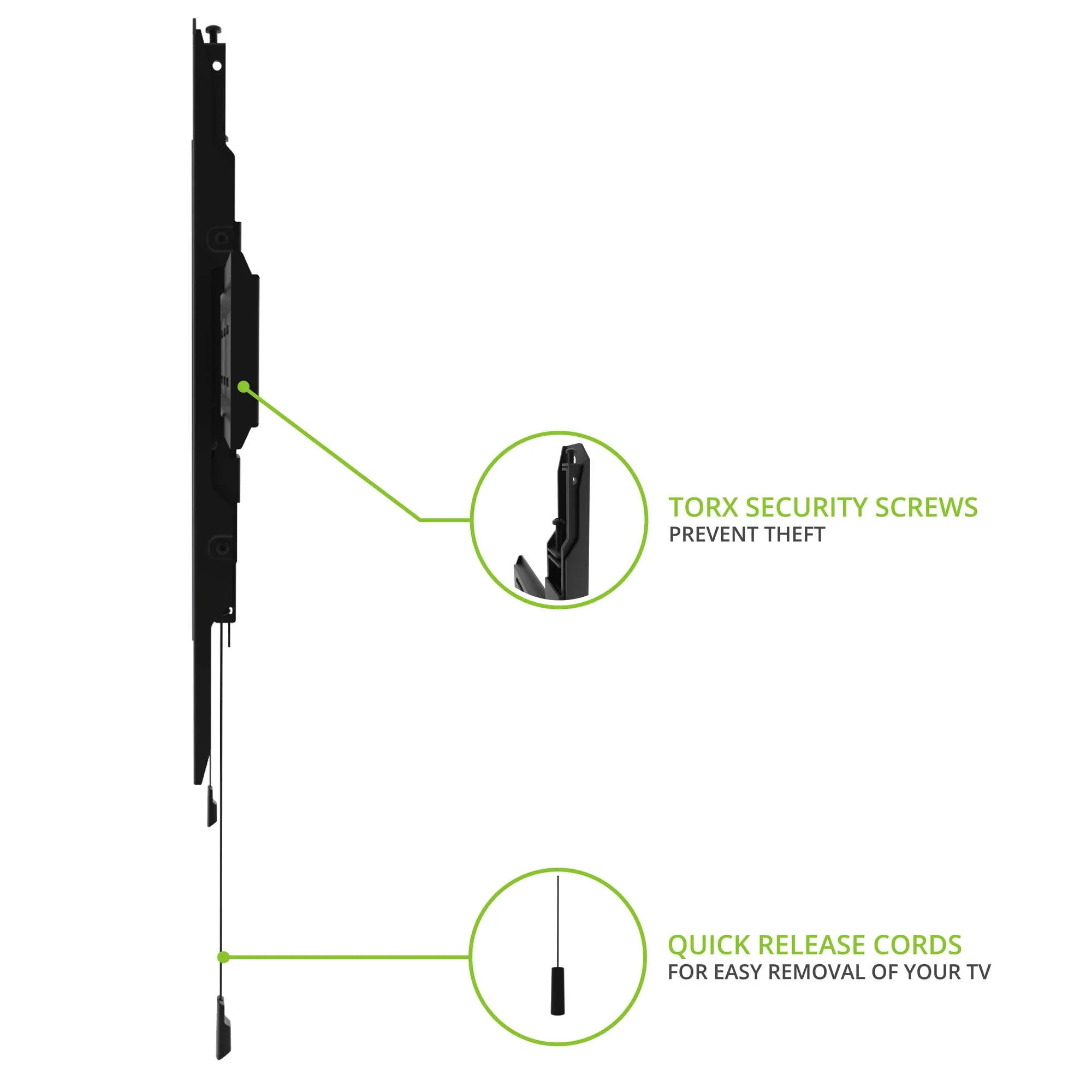Kanto PF300 Fixed Low-profile TV Wall Mount for 32 to 90 inch TVs Black - Image 13