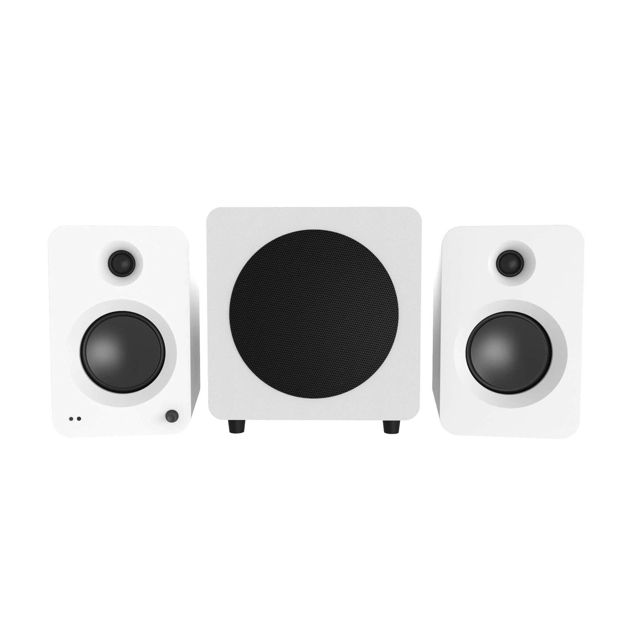 Kanto REN 200W Powered Bookshelf Speakers Pair with HDMI ARC USB-C and Bluetooth 5.3 - Matte White - Image 12