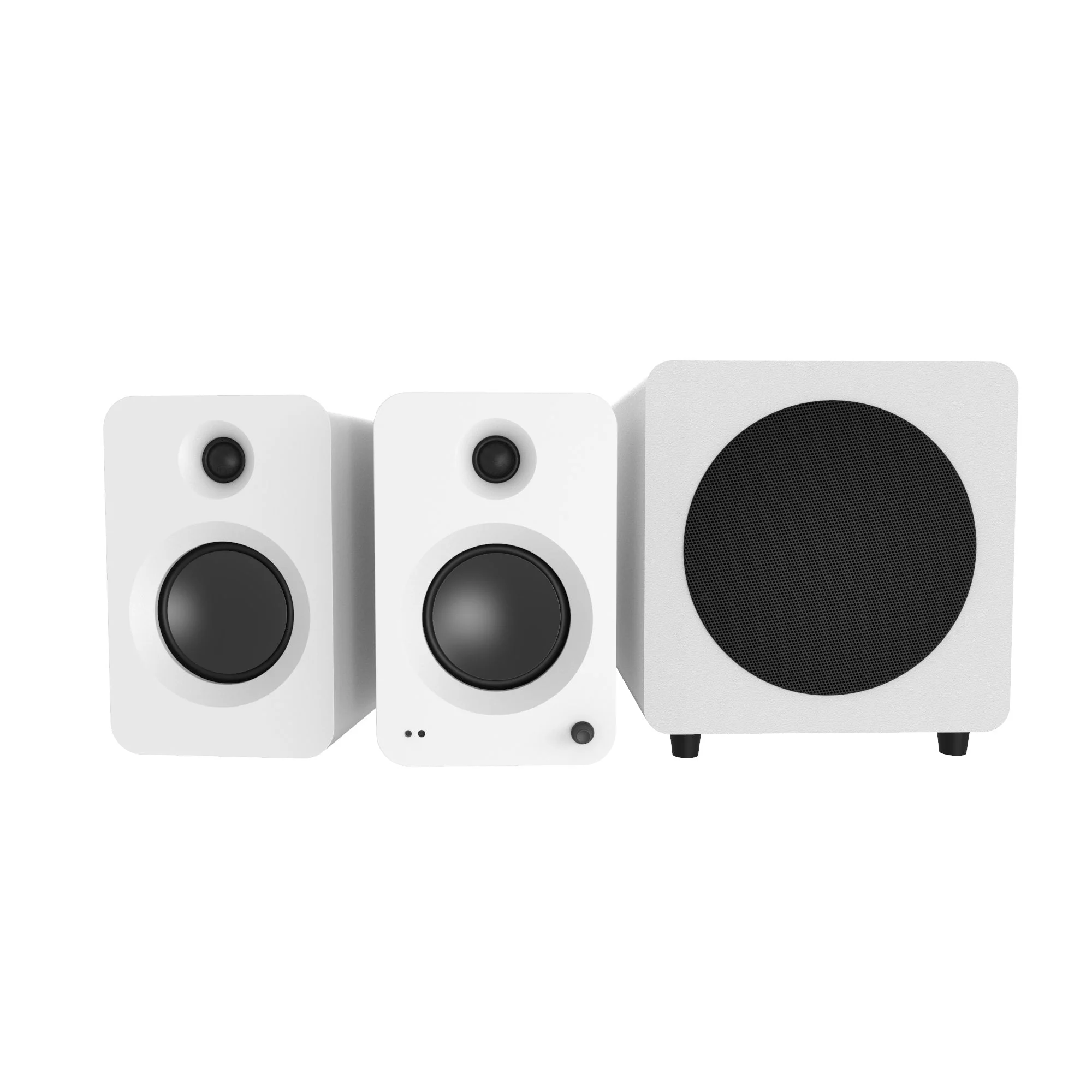 Kanto REN 200W Powered Bookshelf Speakers Pair with HDMI ARC USB-C and Bluetooth 5.3 - Matte White - Image 15