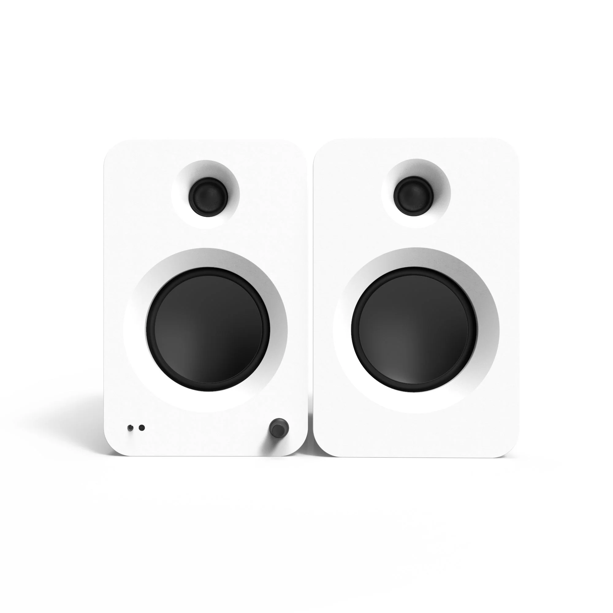 Kanto REN 200W Powered Bookshelf Speakers Pair with HDMI ARC USB-C and Bluetooth 5.3 - Matte White - Image 2
