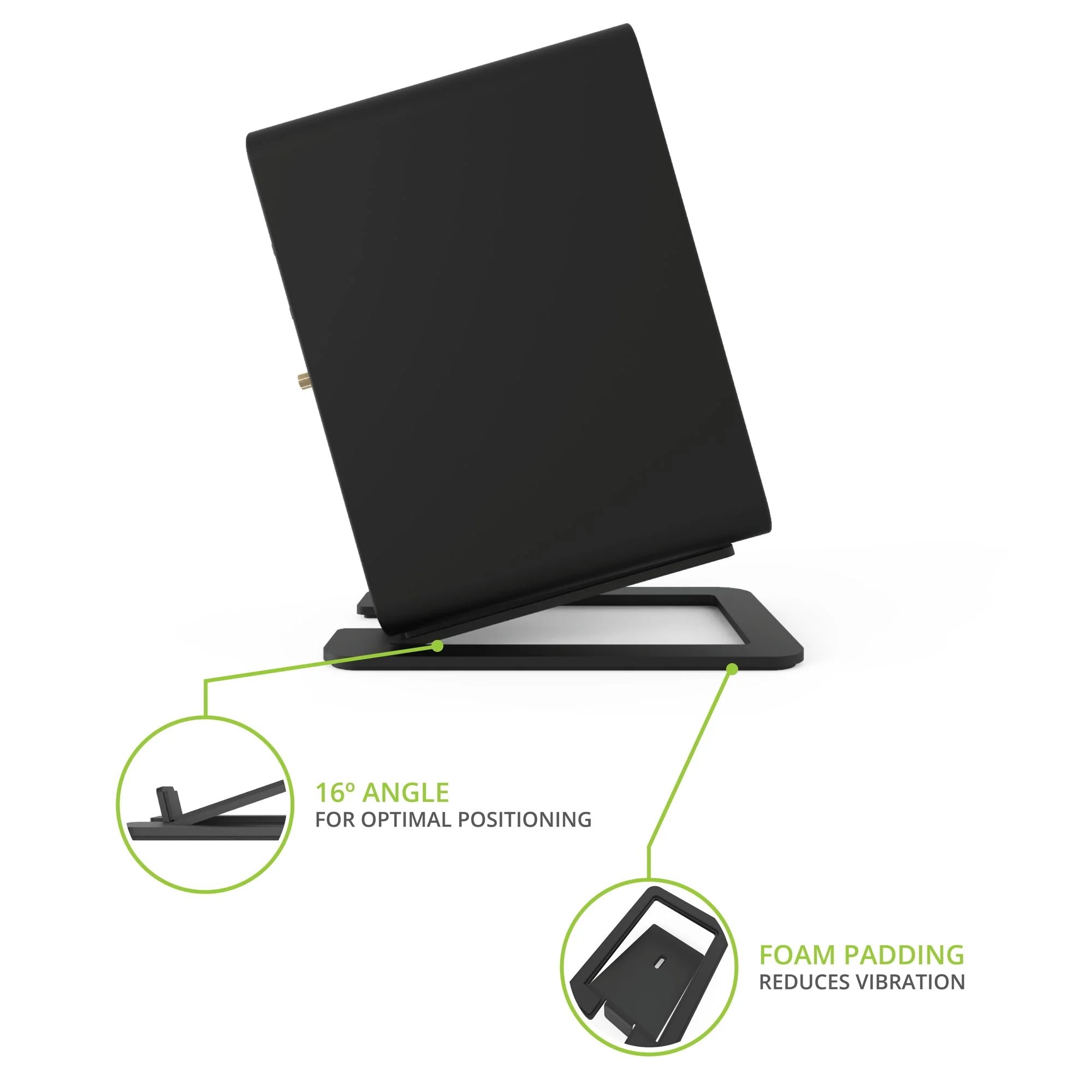 Kanto S6 Large Desktop Speaker Stands Black - Image 9