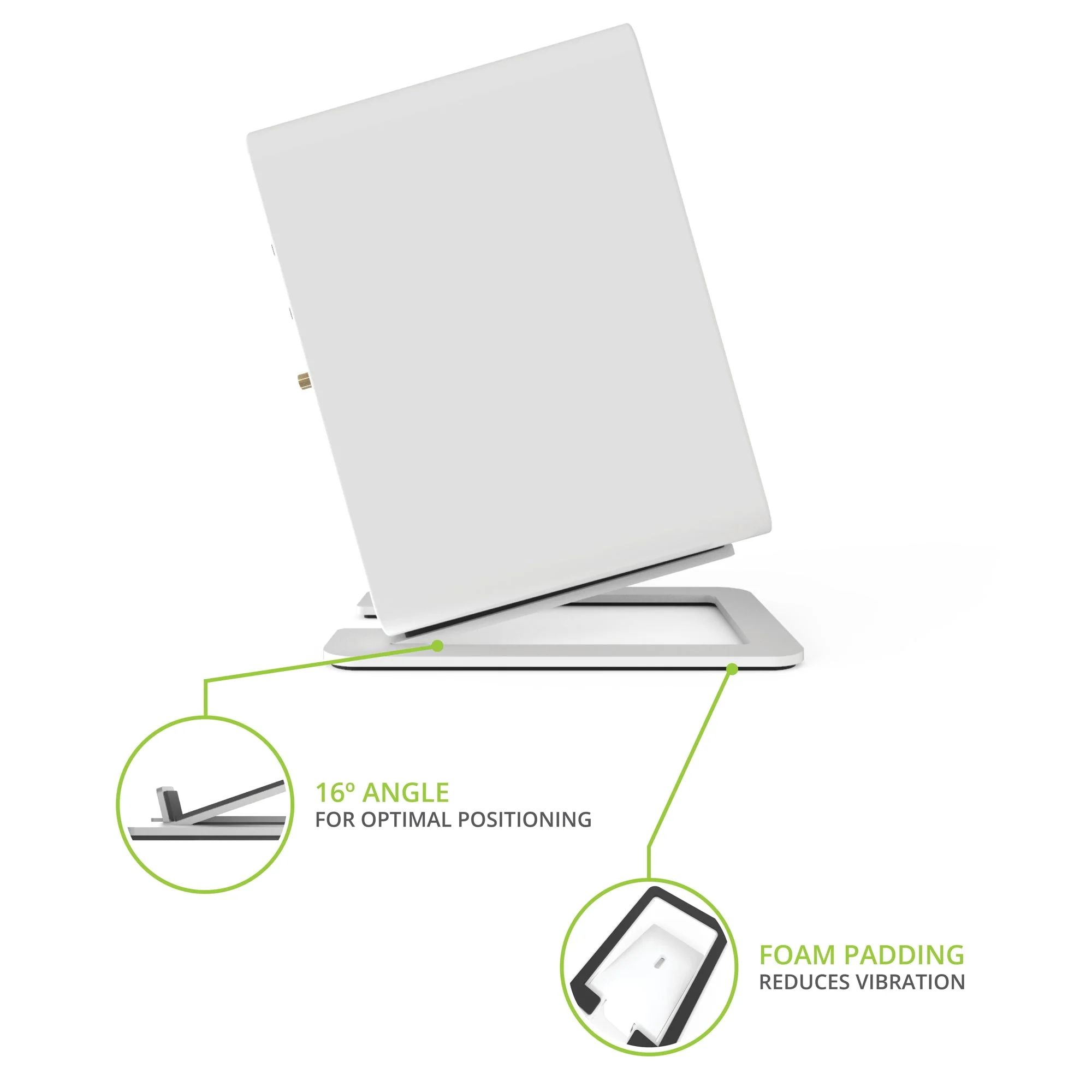 Kanto S6 Large Desktop Speaker Stands White - Image 9