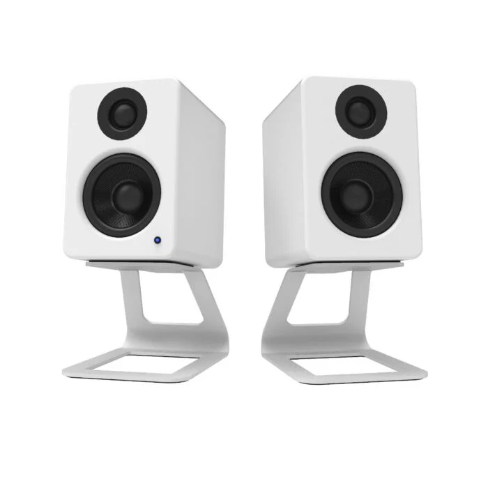 Kanto SE2 Small Elevated Desktop Speaker Stands White - Image 7