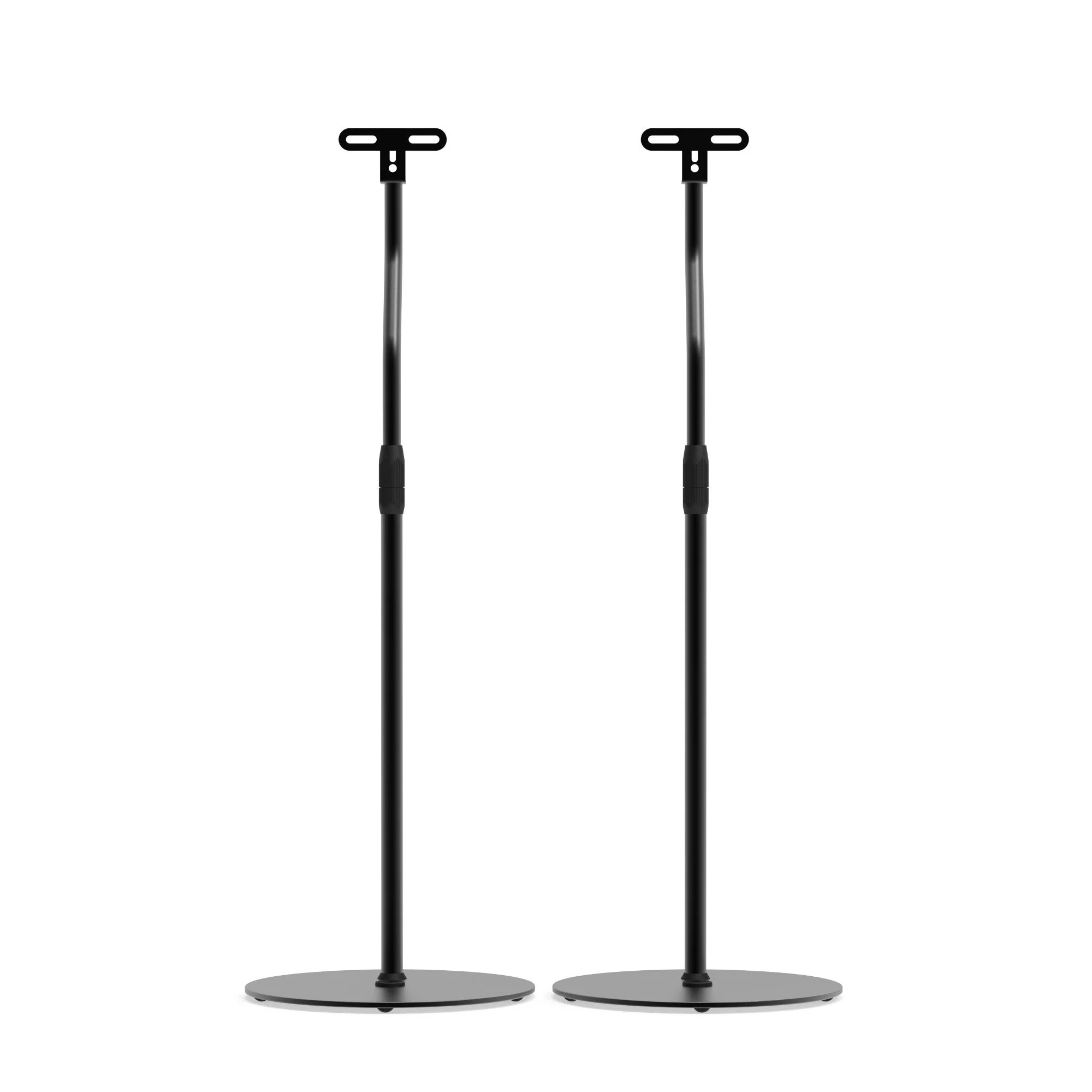 Kanto SLH Height Adjustable Floor Universal Speaker Stands Black - Image 4