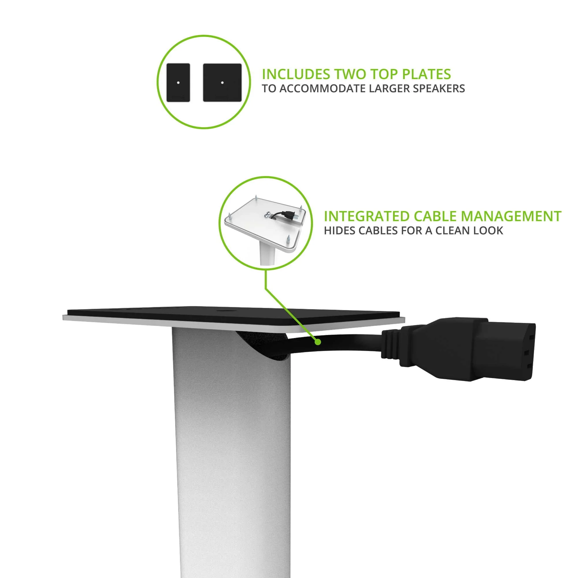 Kanto SP32 Speaker Stands White - Image 12