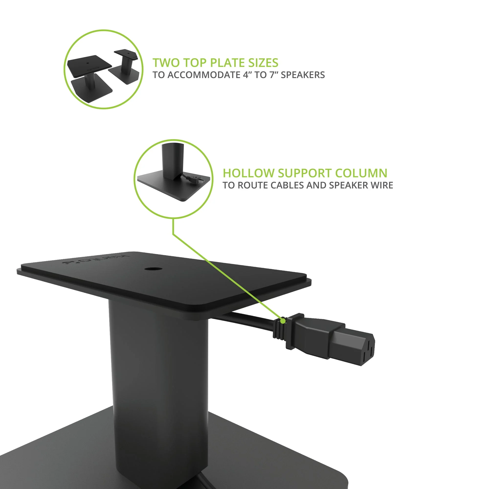 Kanto SP6 Heavy Duty Speaker Stands 6 Inch Black - Image 10