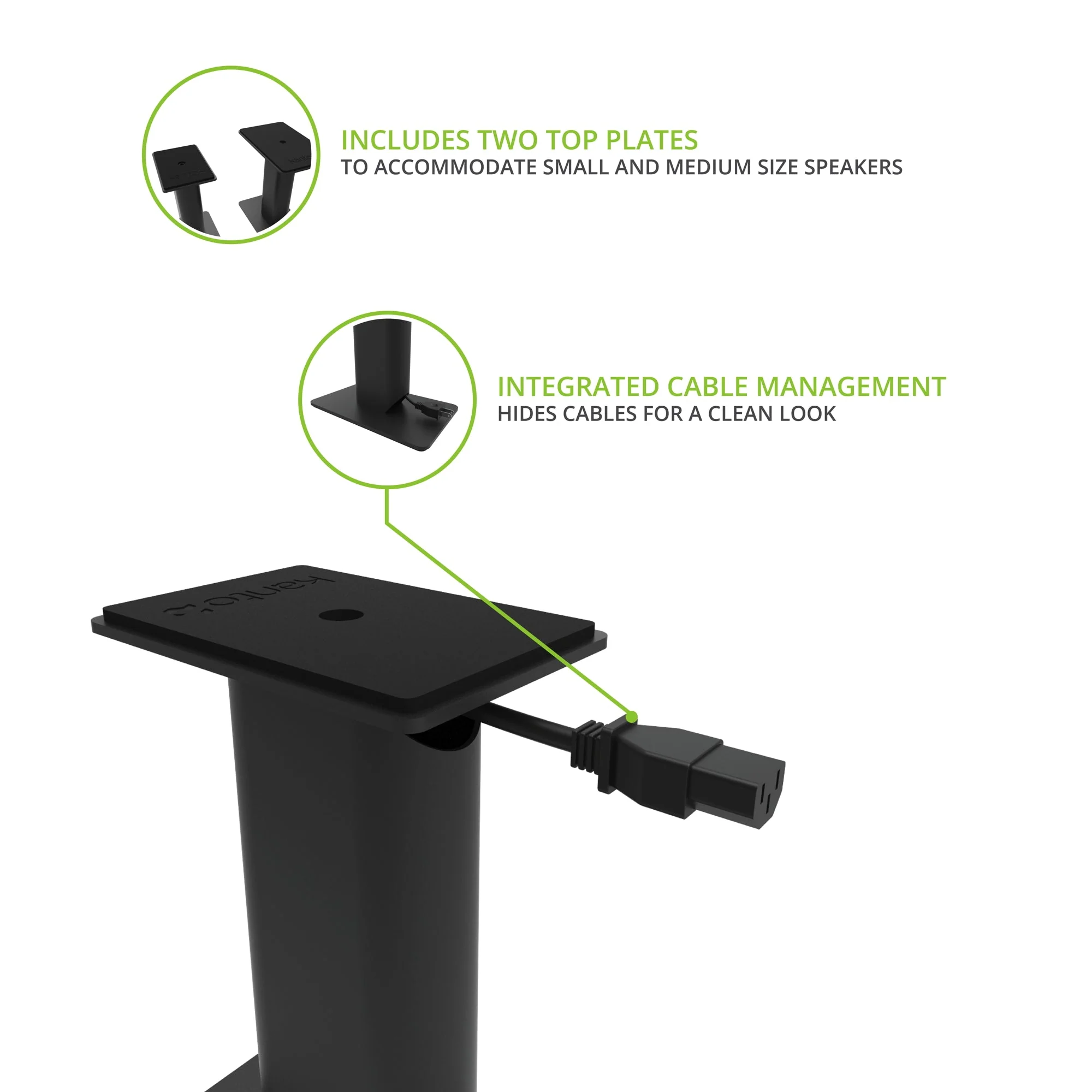 Kanto SP9 Desktop Speaker Stands 9 Inch Black - Image 10