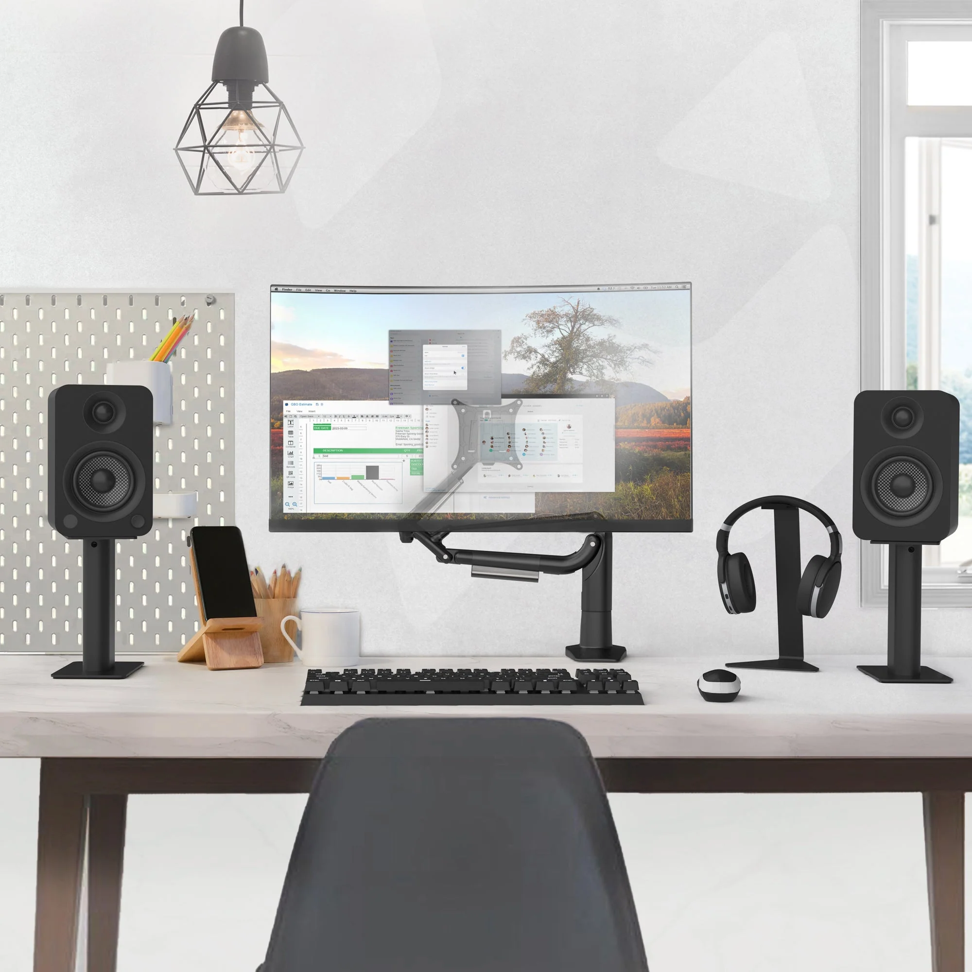 Kanto SP9 Desktop Speaker Stands 9 Inch Black - Image 14