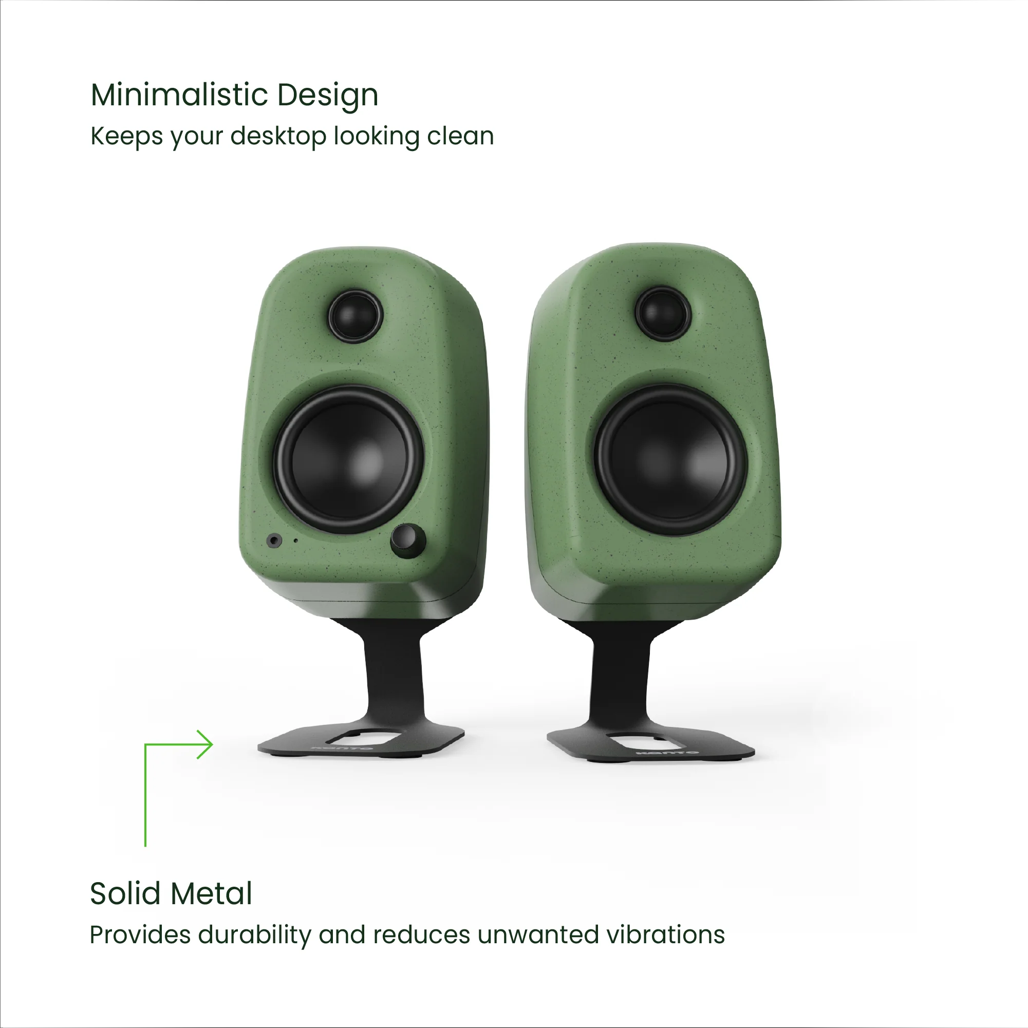 Kanto SU2 Rear-Mounted Desktop Stands for UKI and ORA Speakers Black - Image 15