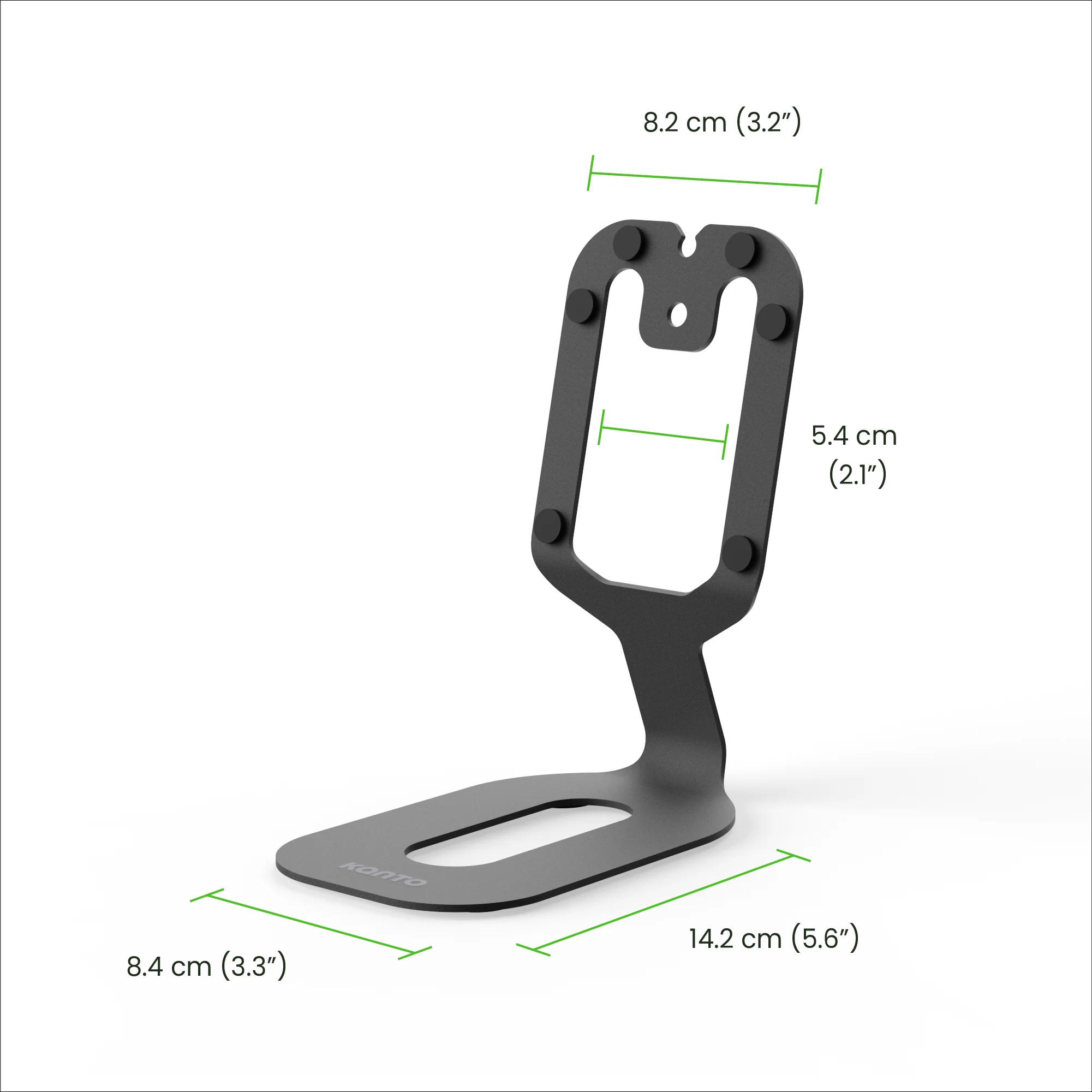 Kanto SU2 Rear-Mounted Desktop Stands for UKI and ORA Speakers Black - Image 2