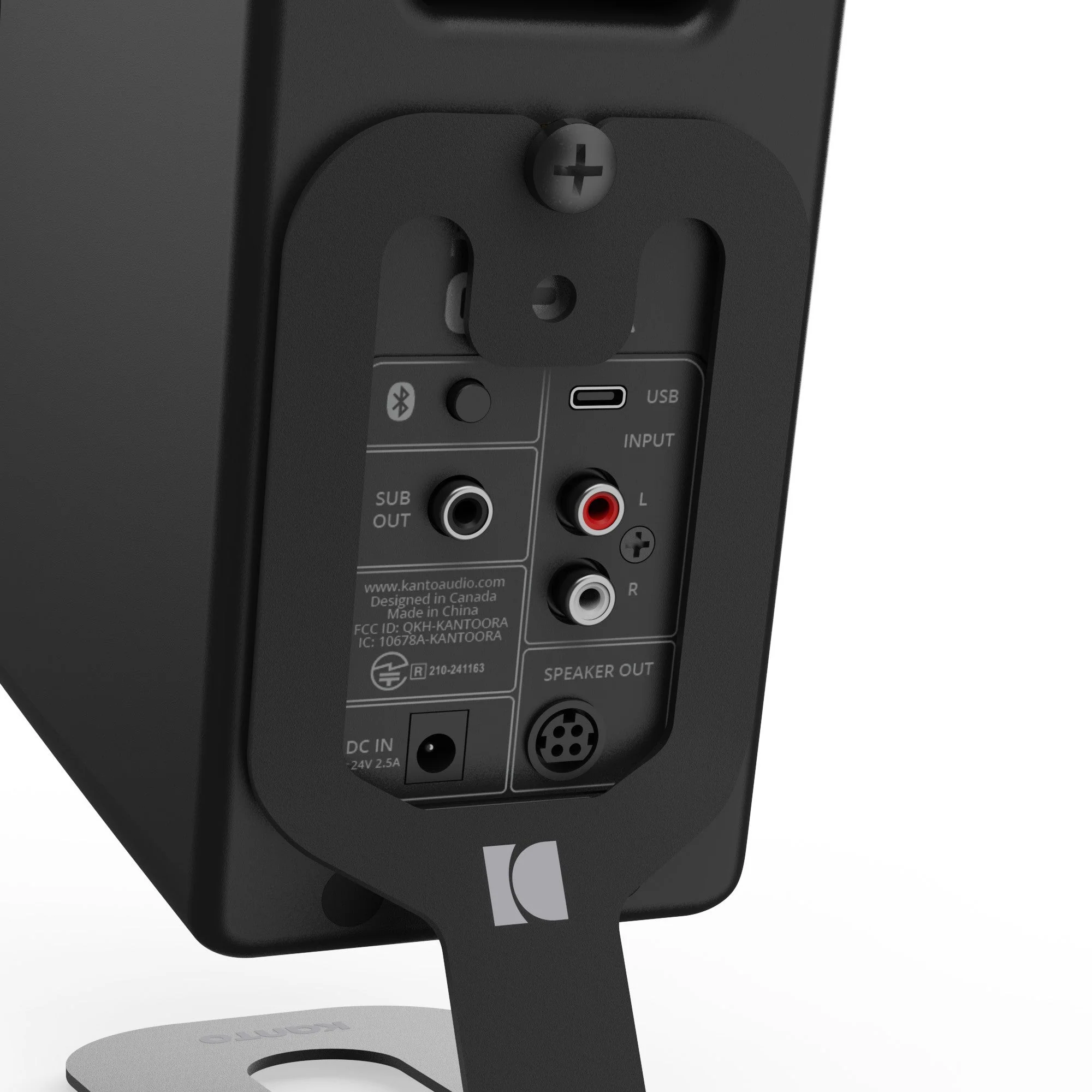 Kanto SU2 Rear-Mounted Desktop Stands for UKI and ORA Speakers Black - Image 7