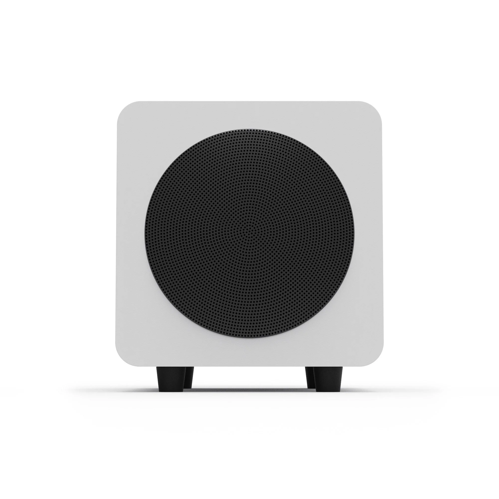 Kanto SUB6 200W 6 Inch Vinyl Subwoofer - Matte White with Black Grill - Image 2