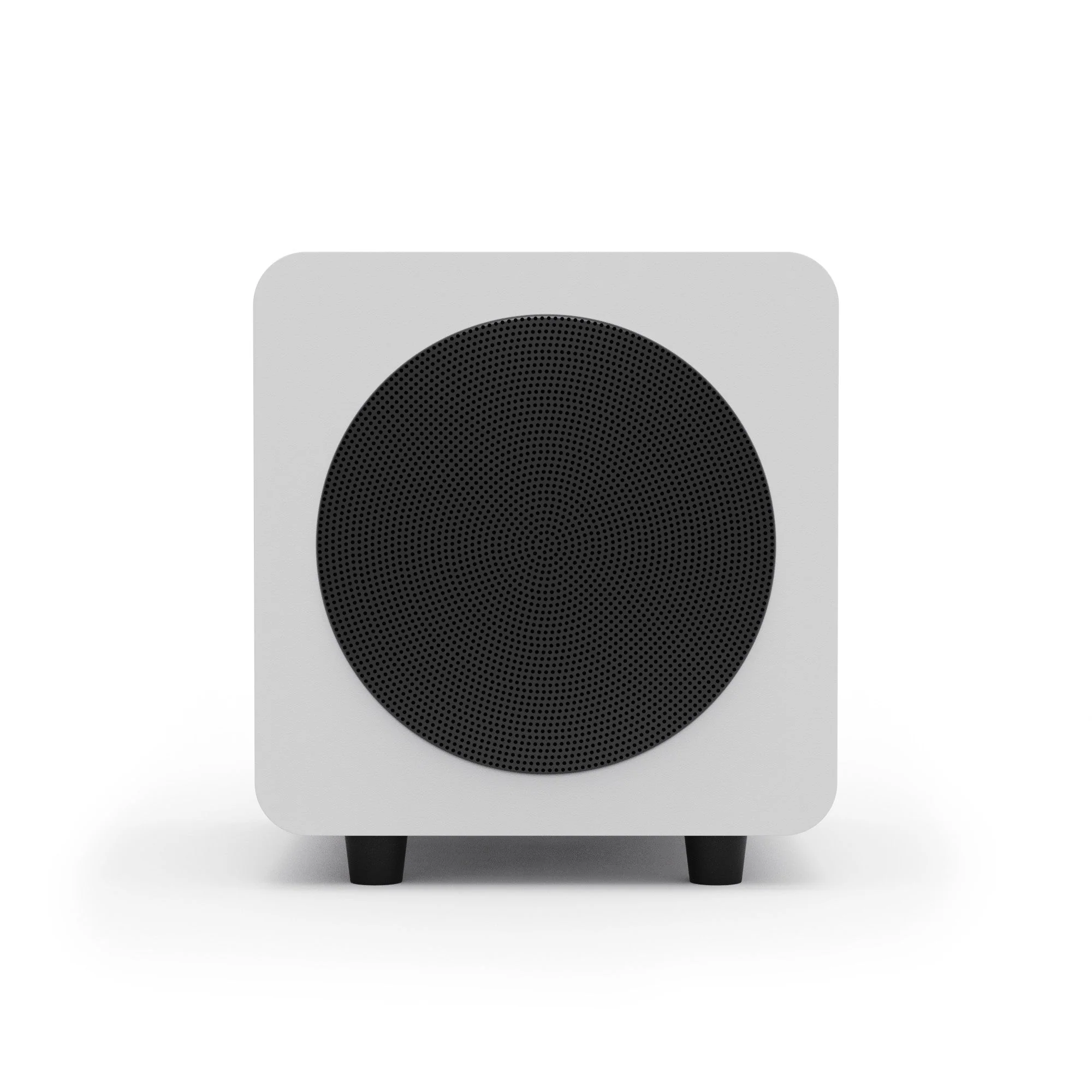 Kanto SUB6 200W 6 Inch Vinyl Subwoofer - Matte White with Black Grill - Image 7