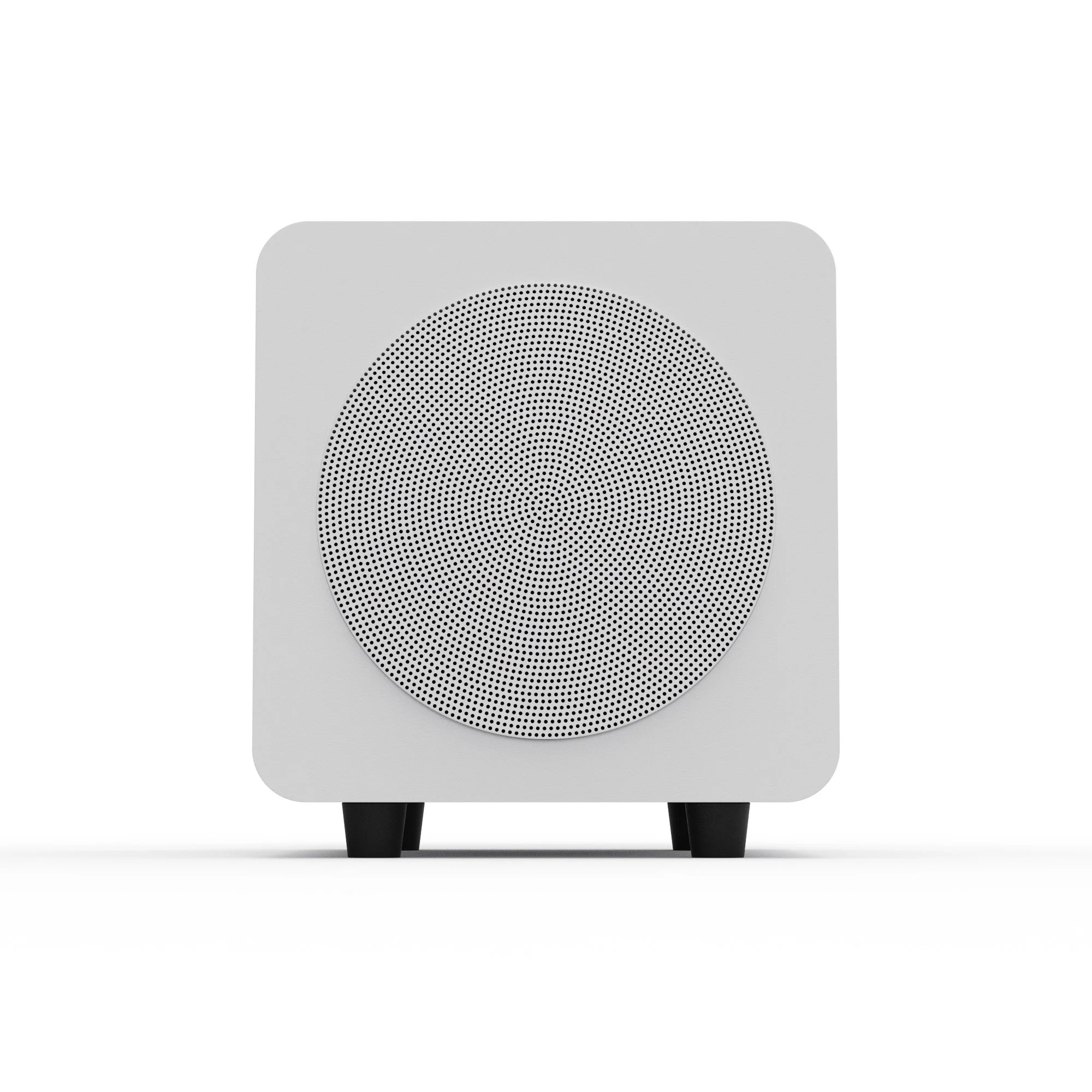 Kanto SUB6 200W 6 Inch Vinyl Subwoofer - Matte White with White Grill - Image 2