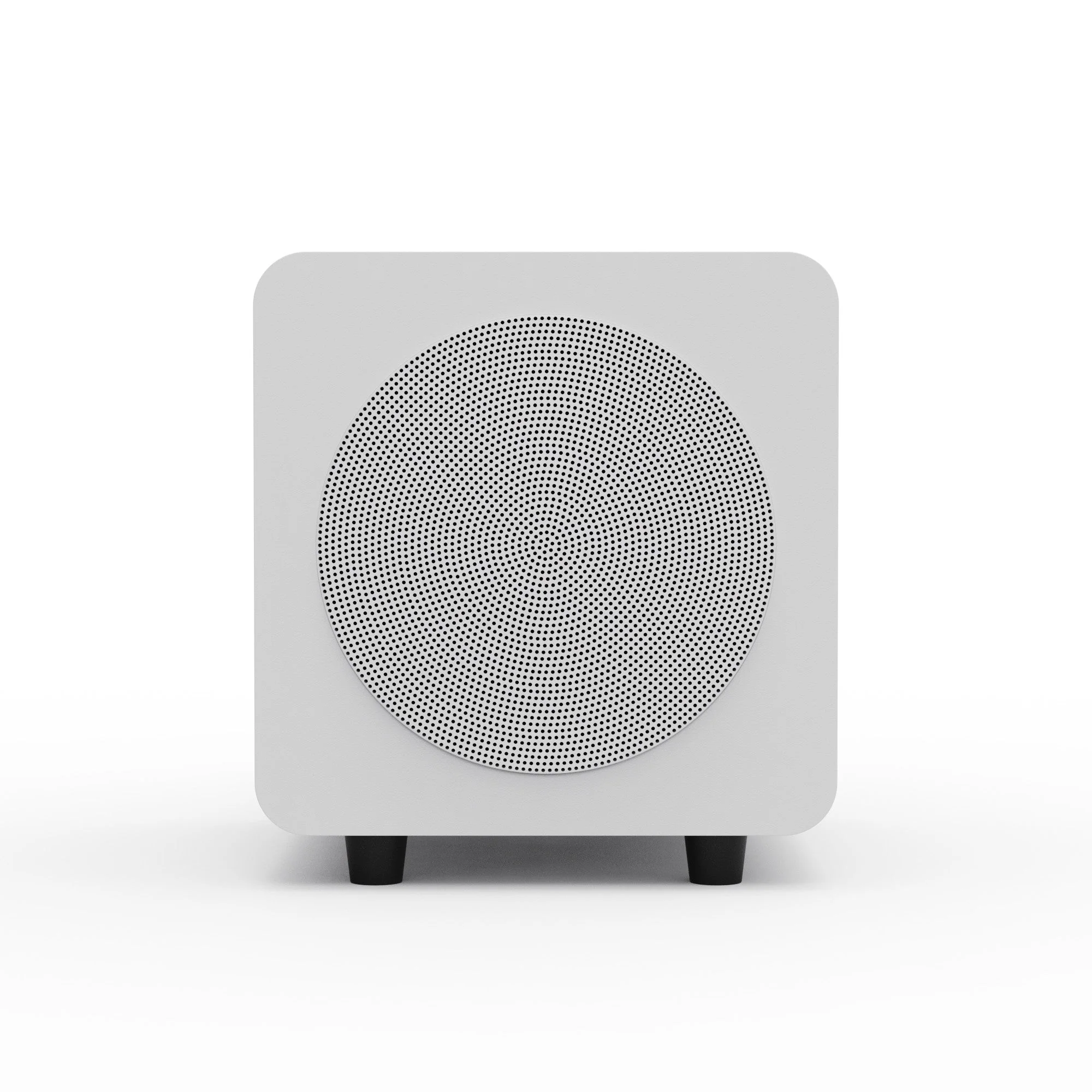 Kanto SUB6 200W 6 Inch Vinyl Subwoofer - Matte White with White Grill - Image 7