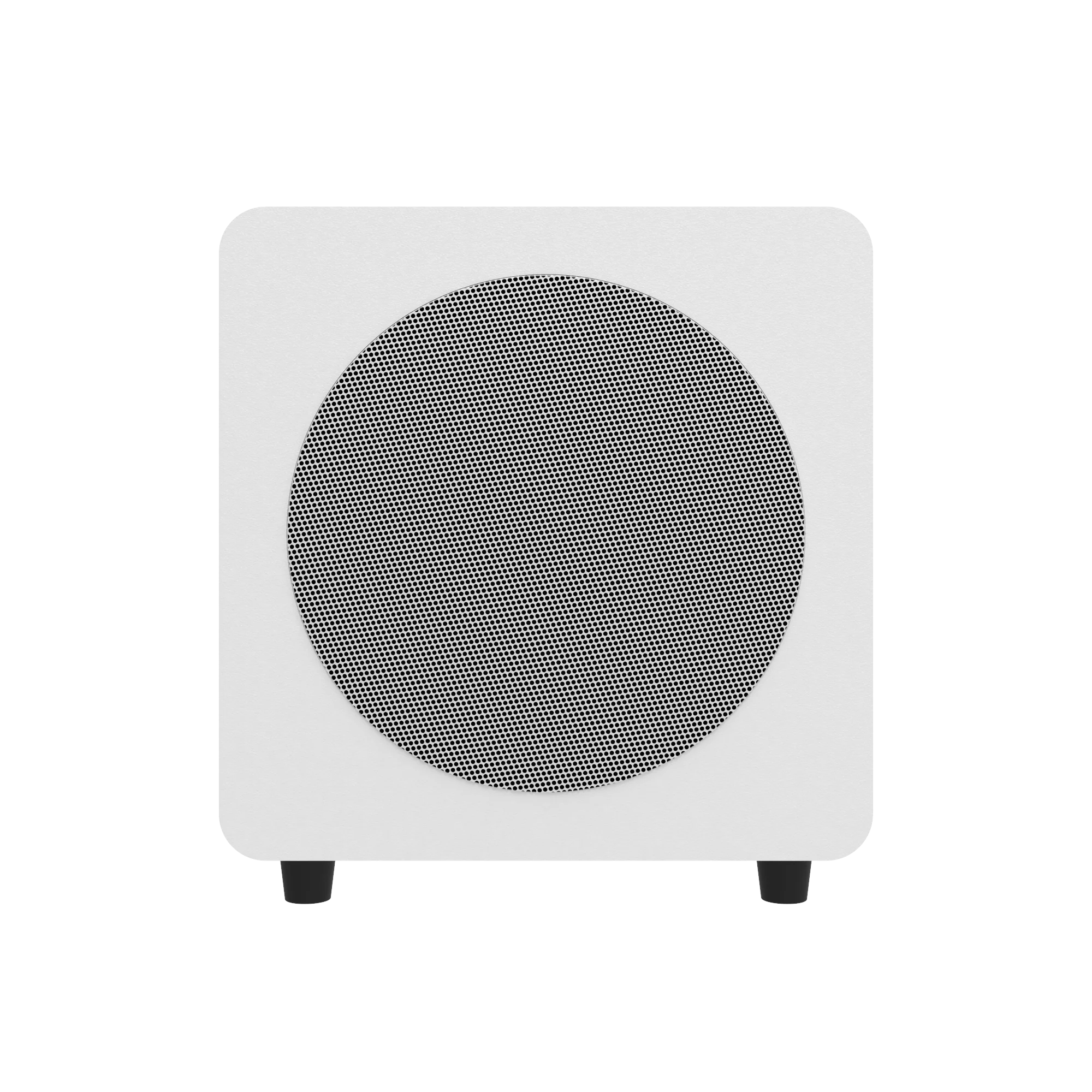 Kanto SUB8 Vinyl Subwoofer Matte White with White Grill