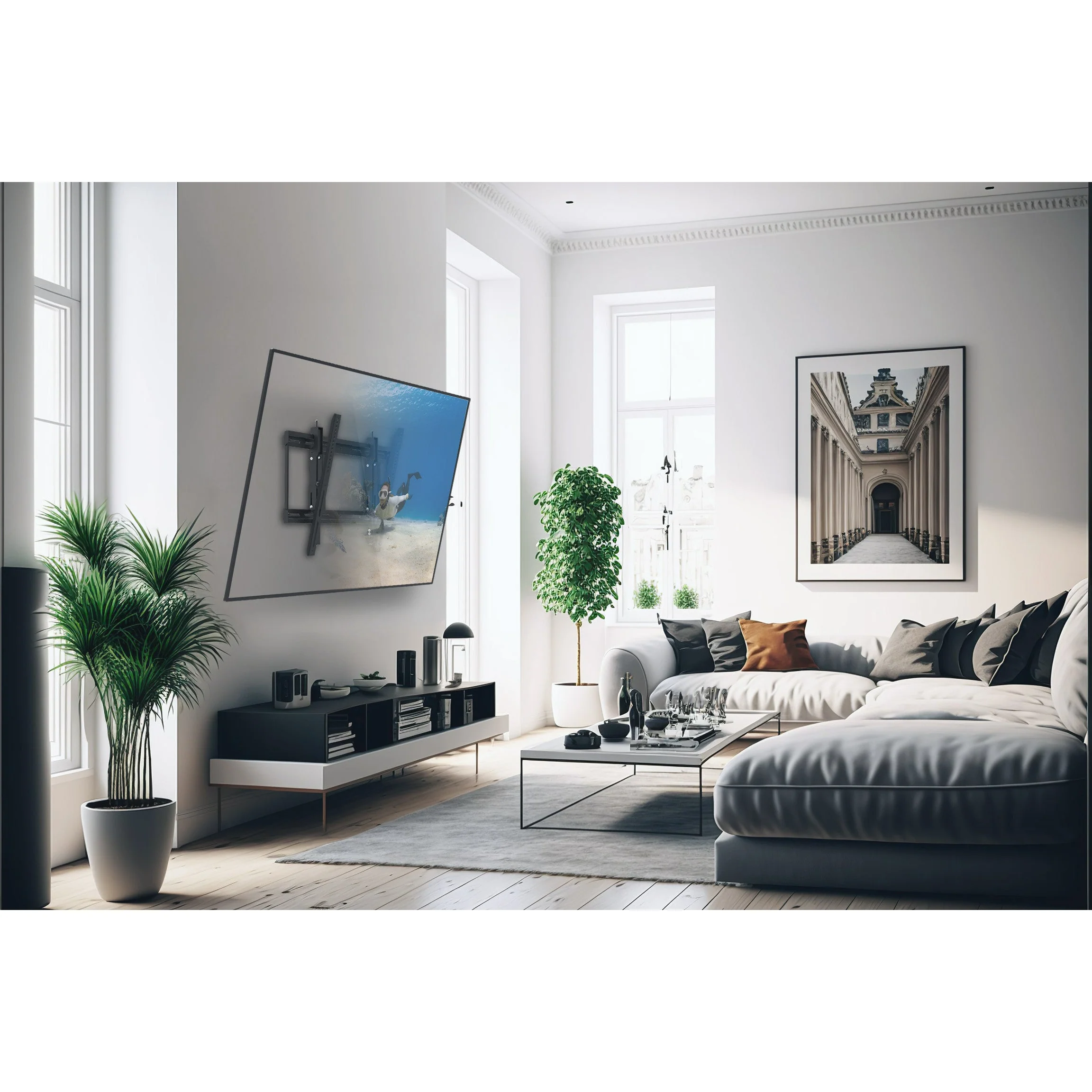 Kanto TE300 Extend And Tilting TV Wall Mount for 43 to 90 inch TVs Black - Image 12