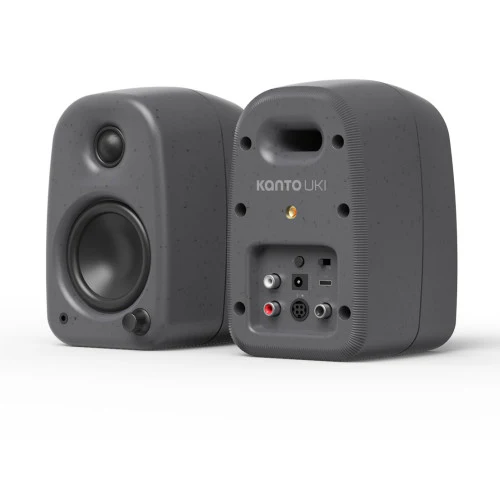 Kanto UKI 100W Bluetooth Desktop Speakers Pair Pumice Grey - Image 3