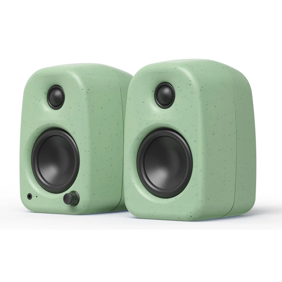 Kanto UKI 100W Bluetooth Desktop Speakers Pair Sage Green