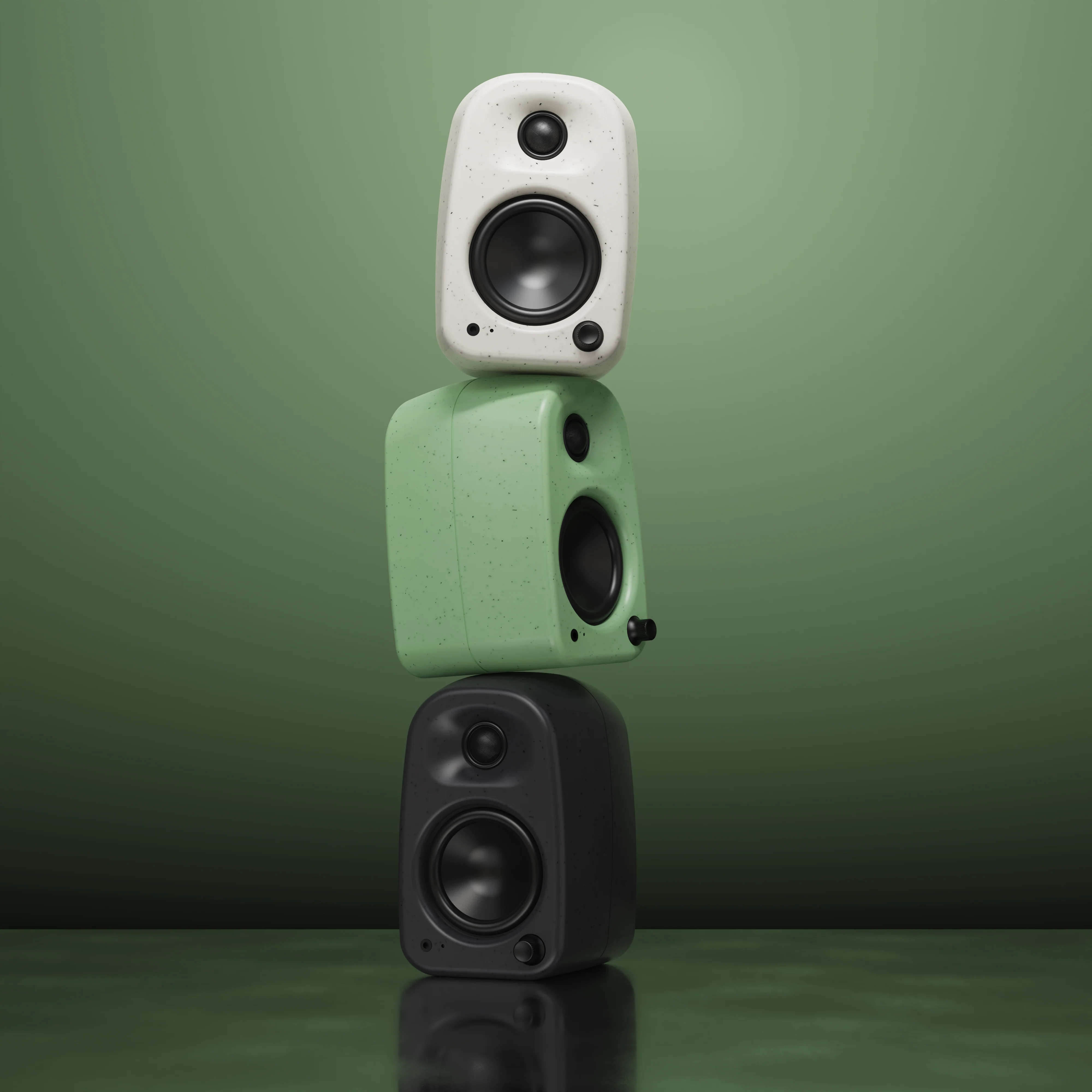 Kanto UKI 100W Bluetooth Desktop Speakers Pair Sage Green - Image 10