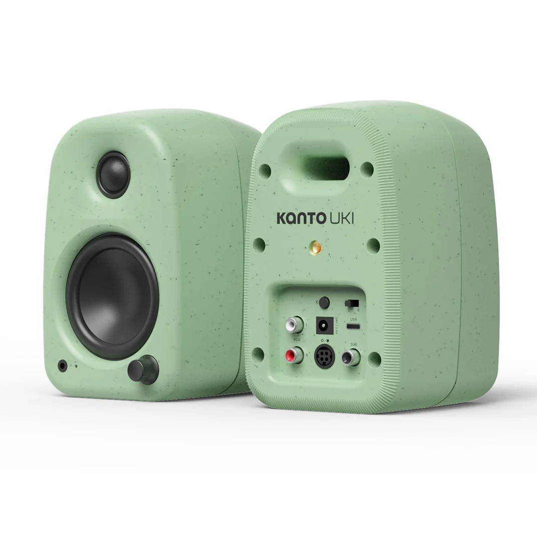 Kanto UKI 100W Bluetooth Desktop Speakers Pair Sage Green - Image 2