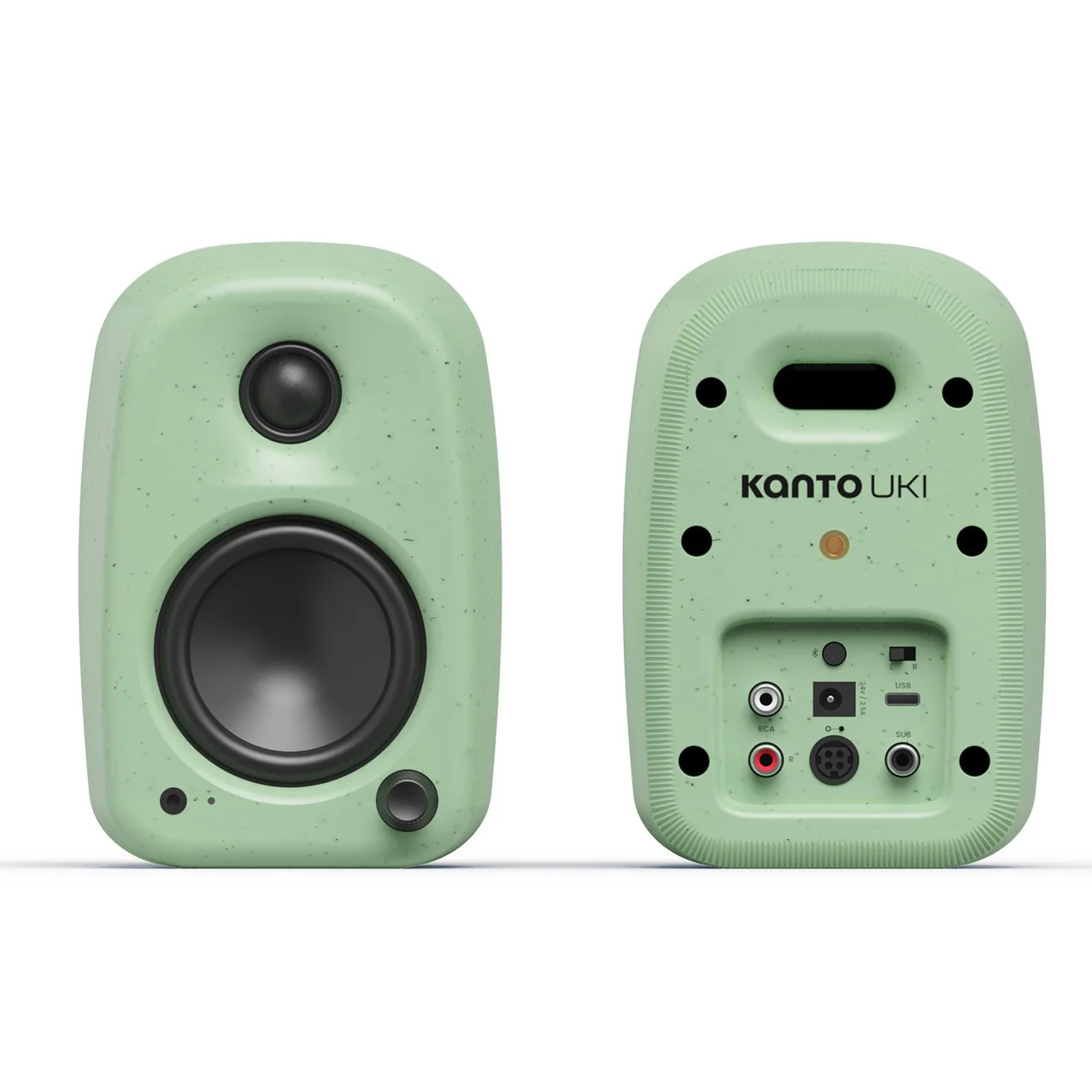 Kanto UKI 100W Bluetooth Desktop Speakers Pair Sage Green - Image 4