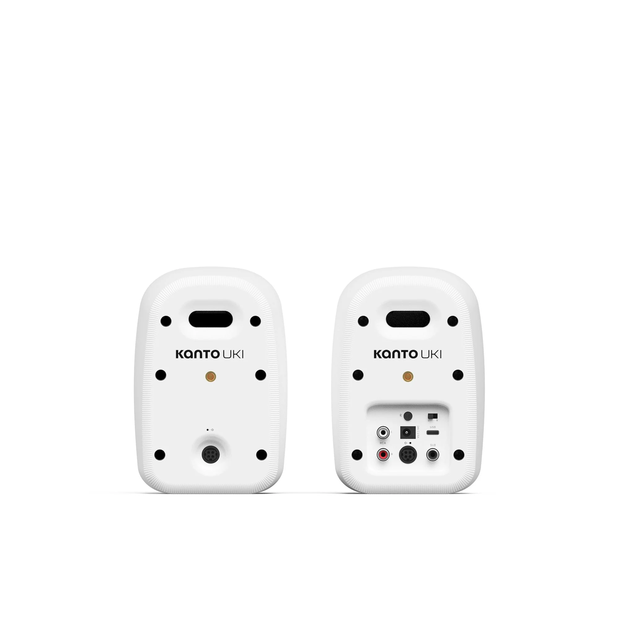 Kanto UKI 100W Bluetooth Desktop Speakers Pair White Chalk - Image 3