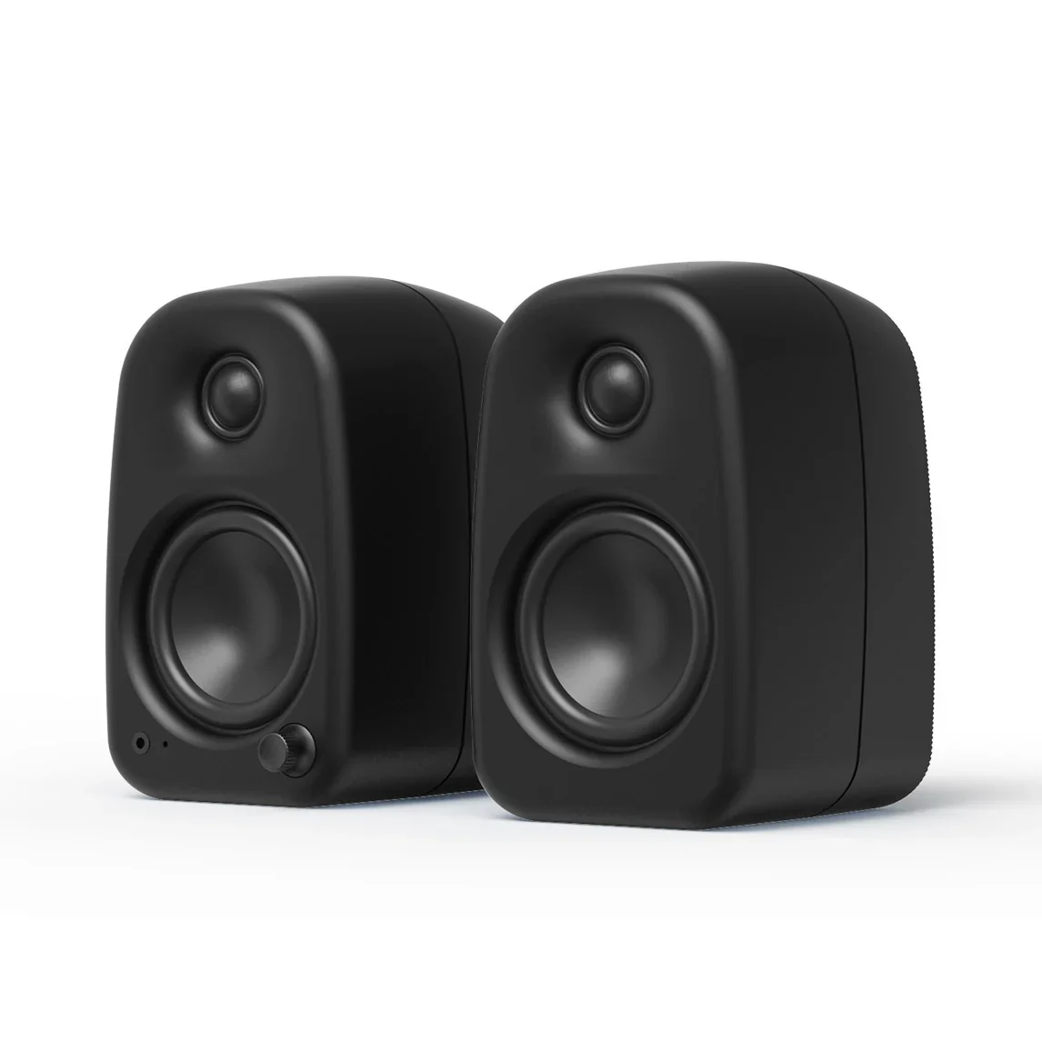 Kanto UKI 100W Bluetooth Desktop Speakers With SPW3 Universal Speaker Wall Mount Black - Image 3