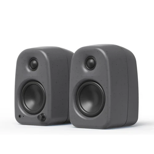 Kanto UKI 100W Bluetooth Desktop Speakers With SPW3 Universal Speaker Wall Mount Grey - Image 2