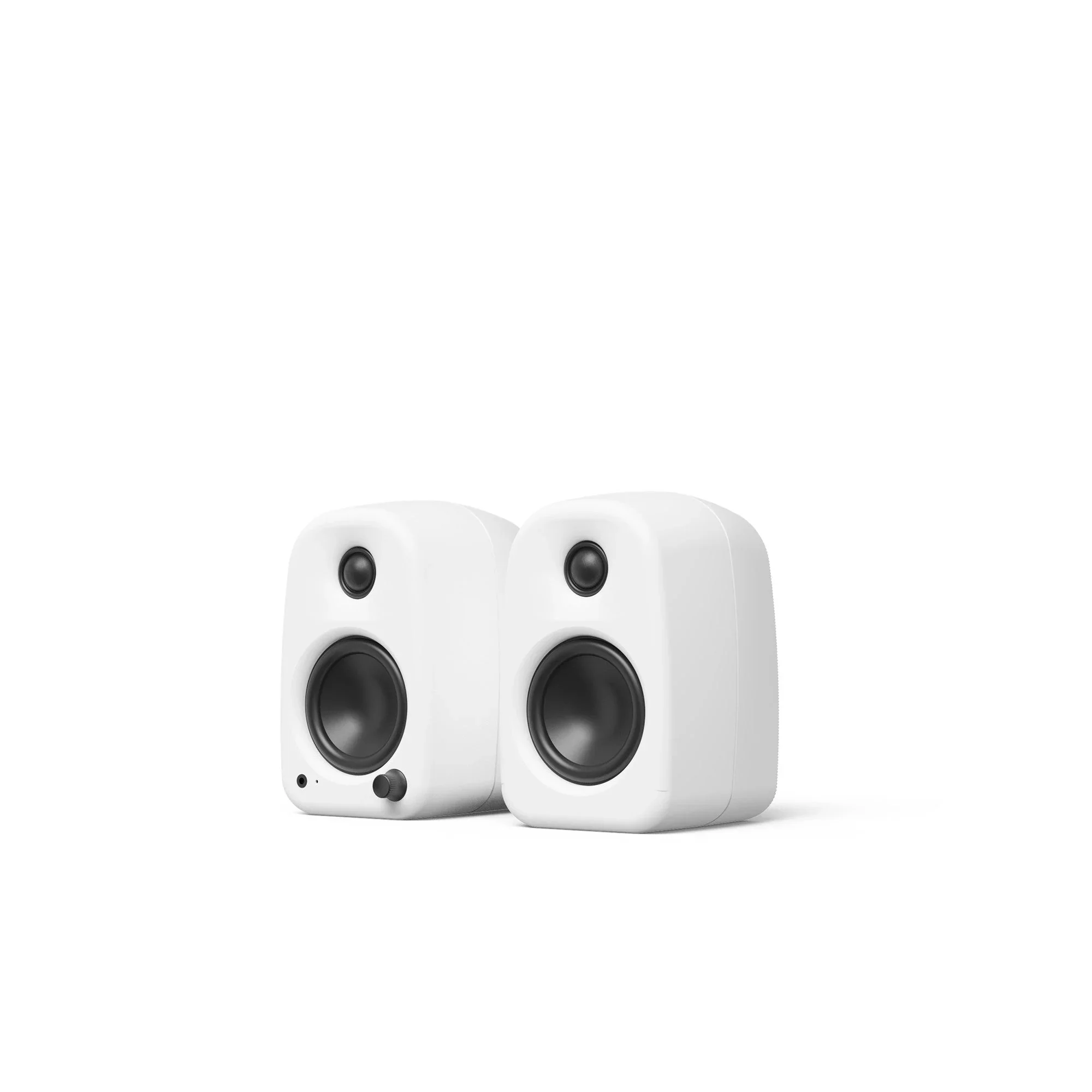 Kanto UKI 100W Bluetooth Desktop Speakers With SPW3 Universal Speaker Wall Mount White - Image 3