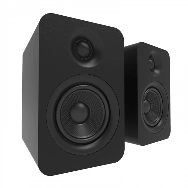 Kanto YUP4 Passive 4 inch Bookshelf Speakers Matte Black - Image 3