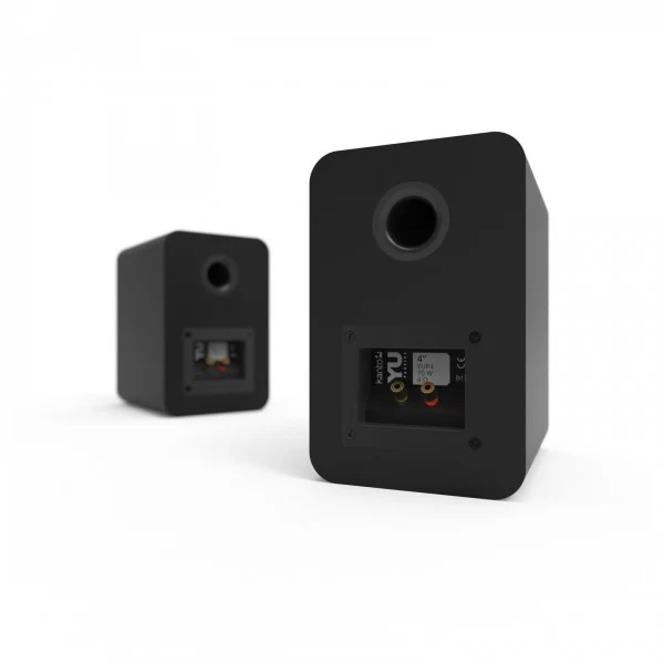 Kanto YUP4 Passive 4 inch Bookshelf Speakers Matte Black - Image 4